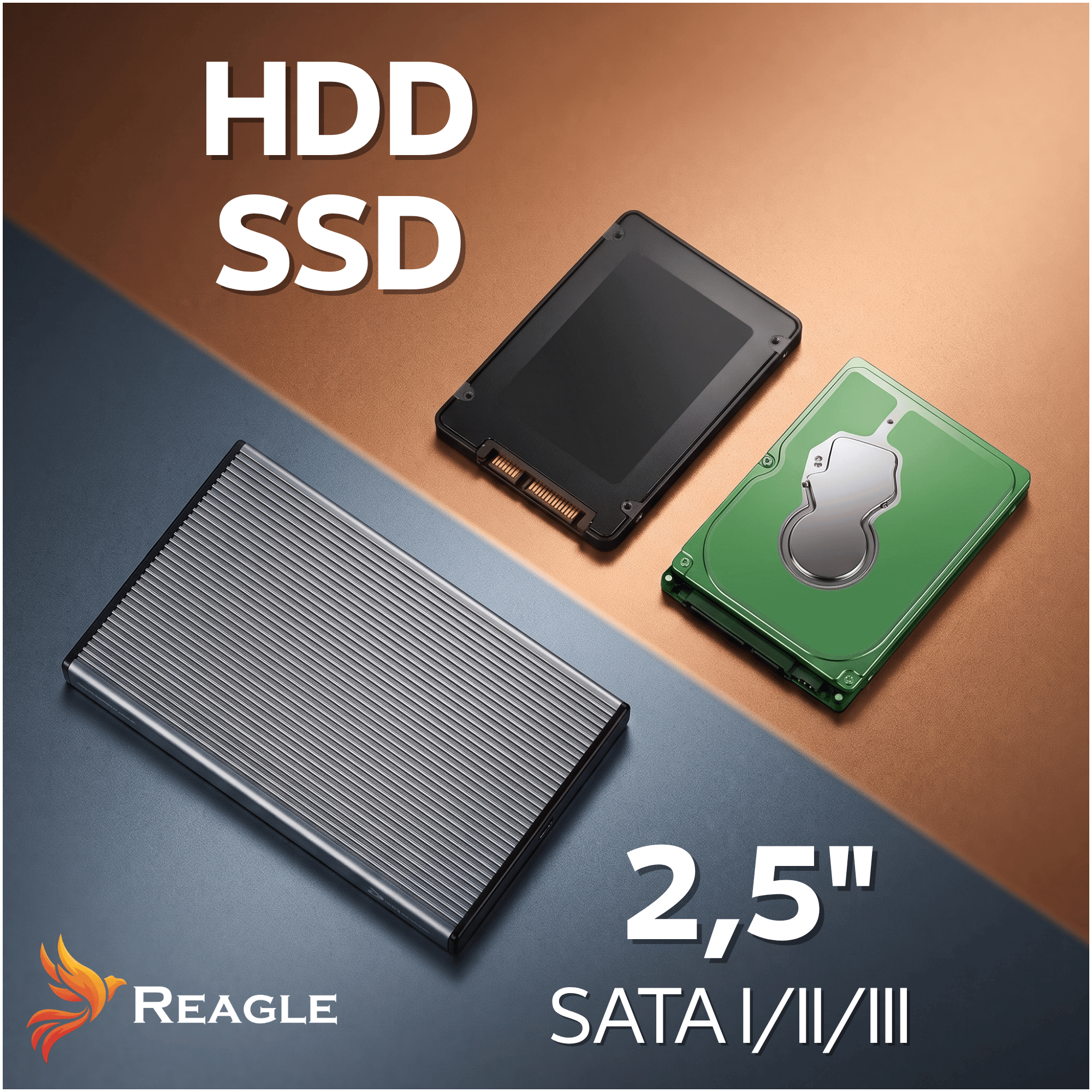 Reagle RE3SATA obsługa SSD HDD 2,5 SATA