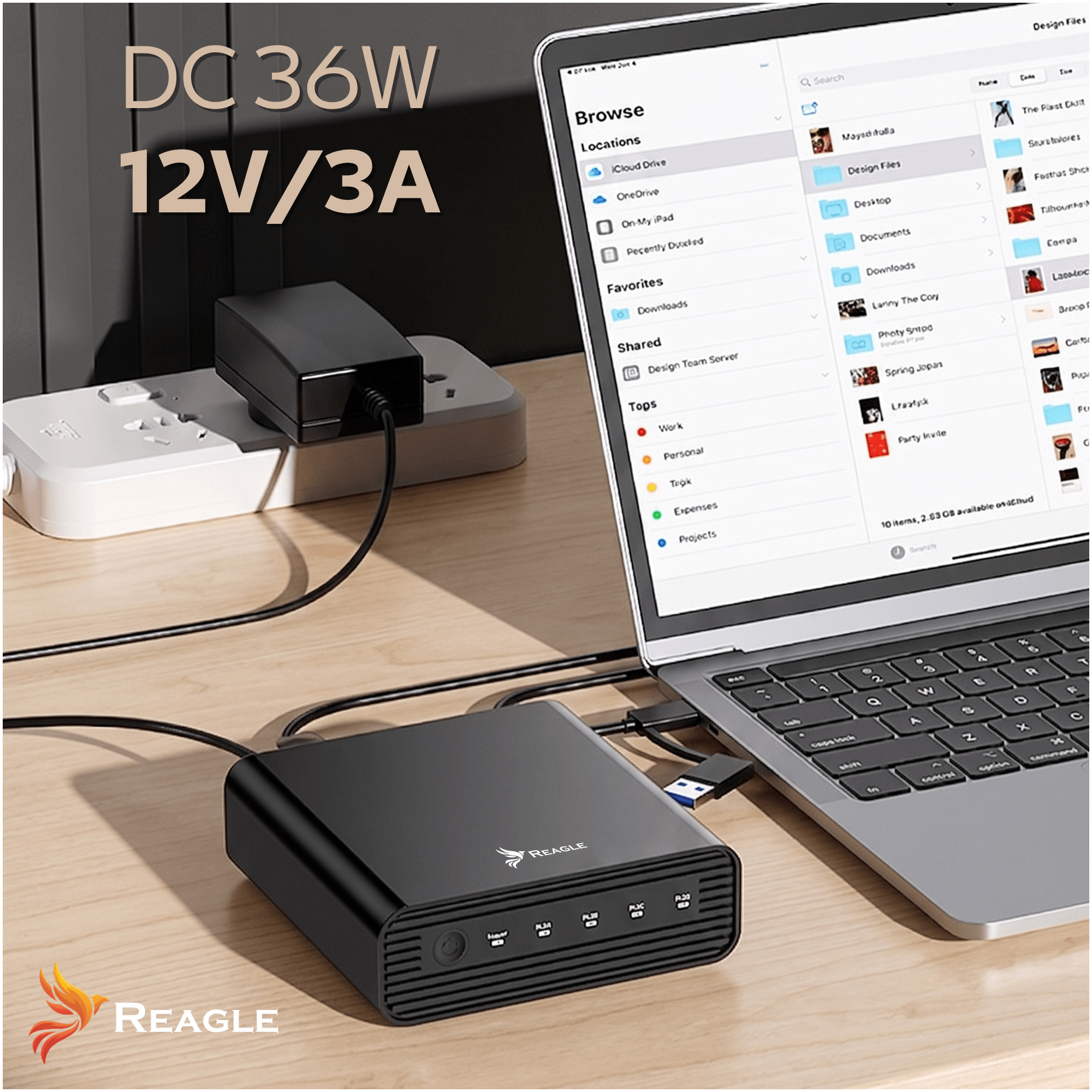 Kieszeń SSD M.2 NVMe 4 dyski USB-C 40Gbps