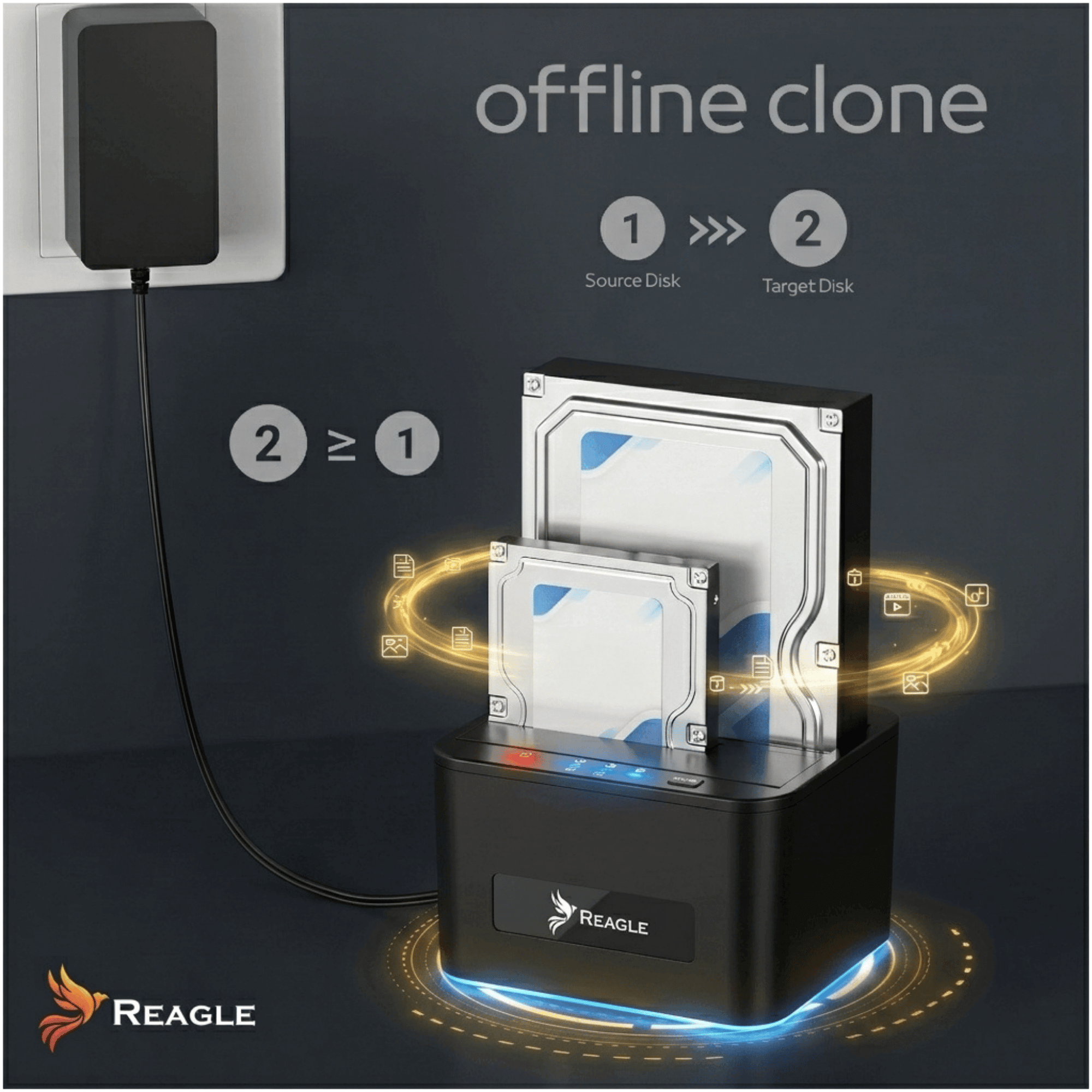 Reagle dock station SATA HDD SSD
