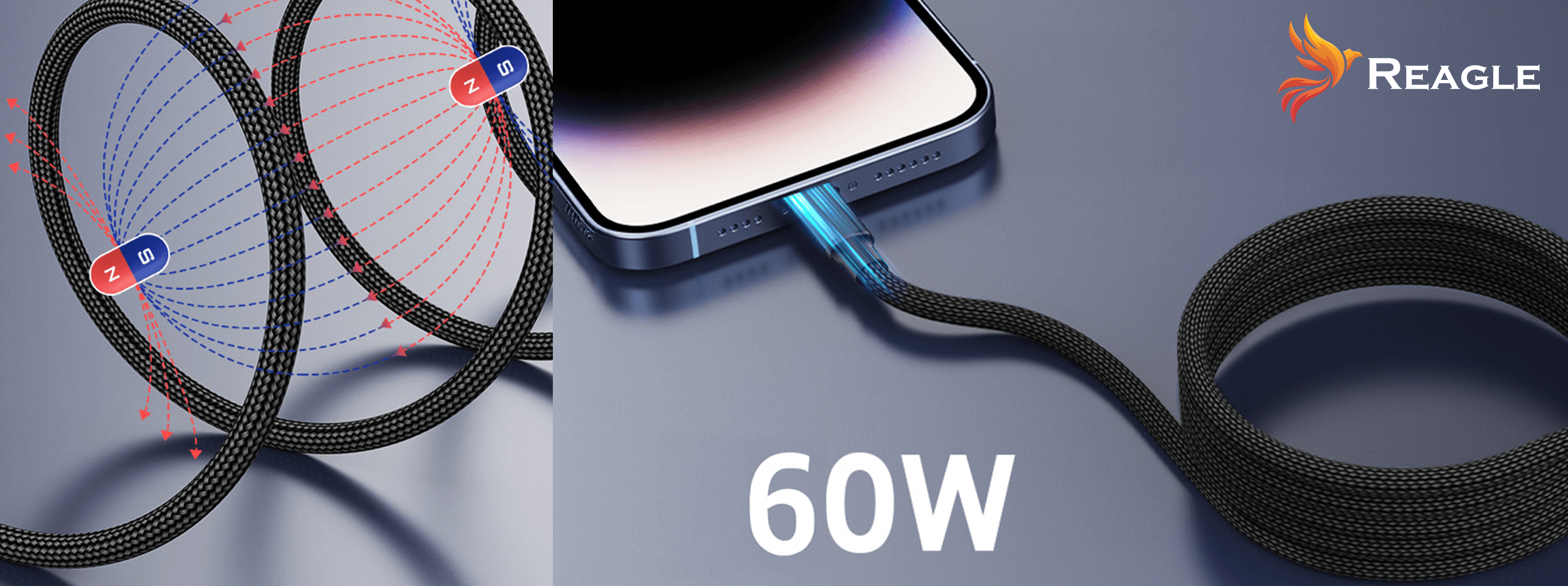Reagle RUC100MAG szybkie ładowanie USB-C PD 60W