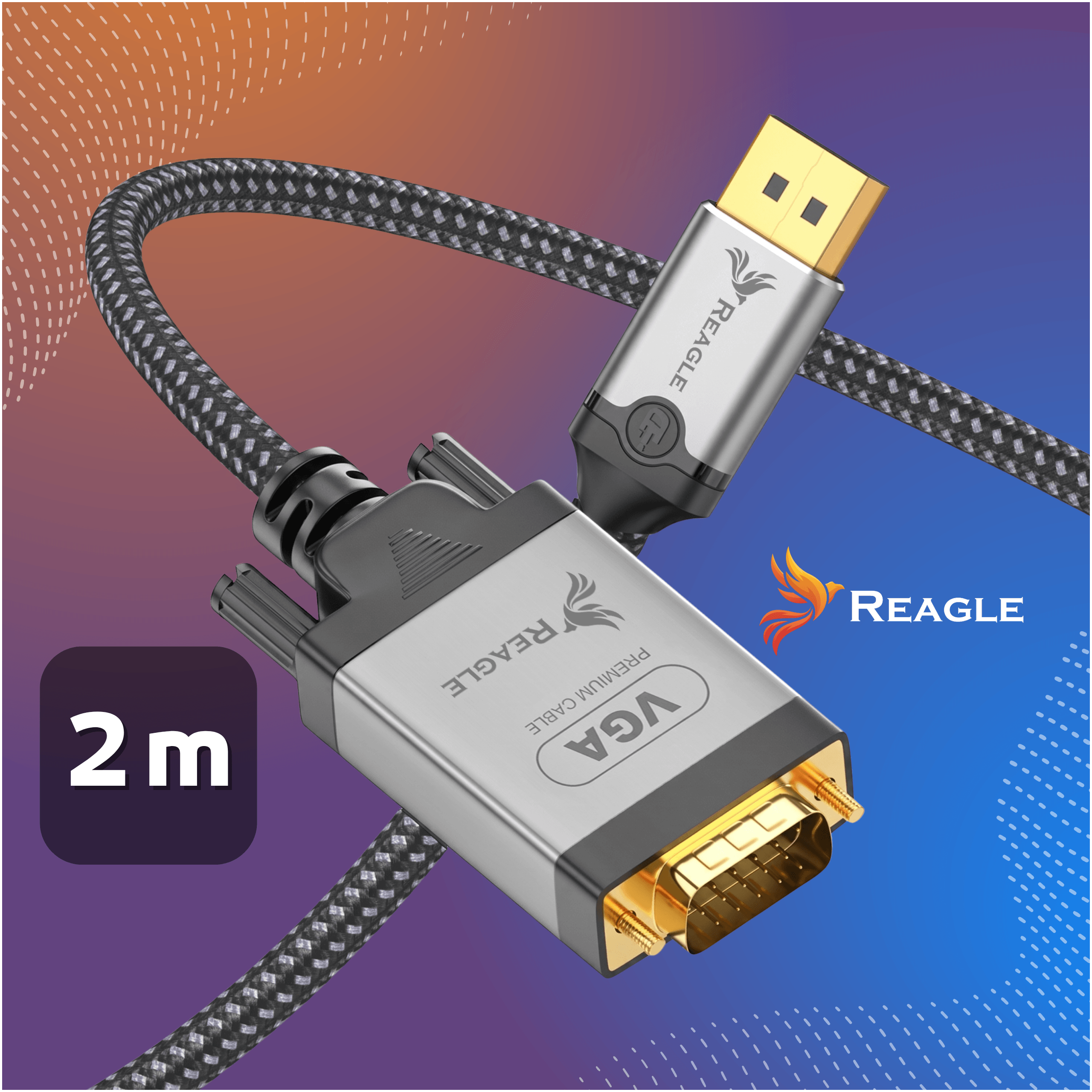 Kabel DisplayPort na VGA, 2 m, Full HD 1080p 60Hz