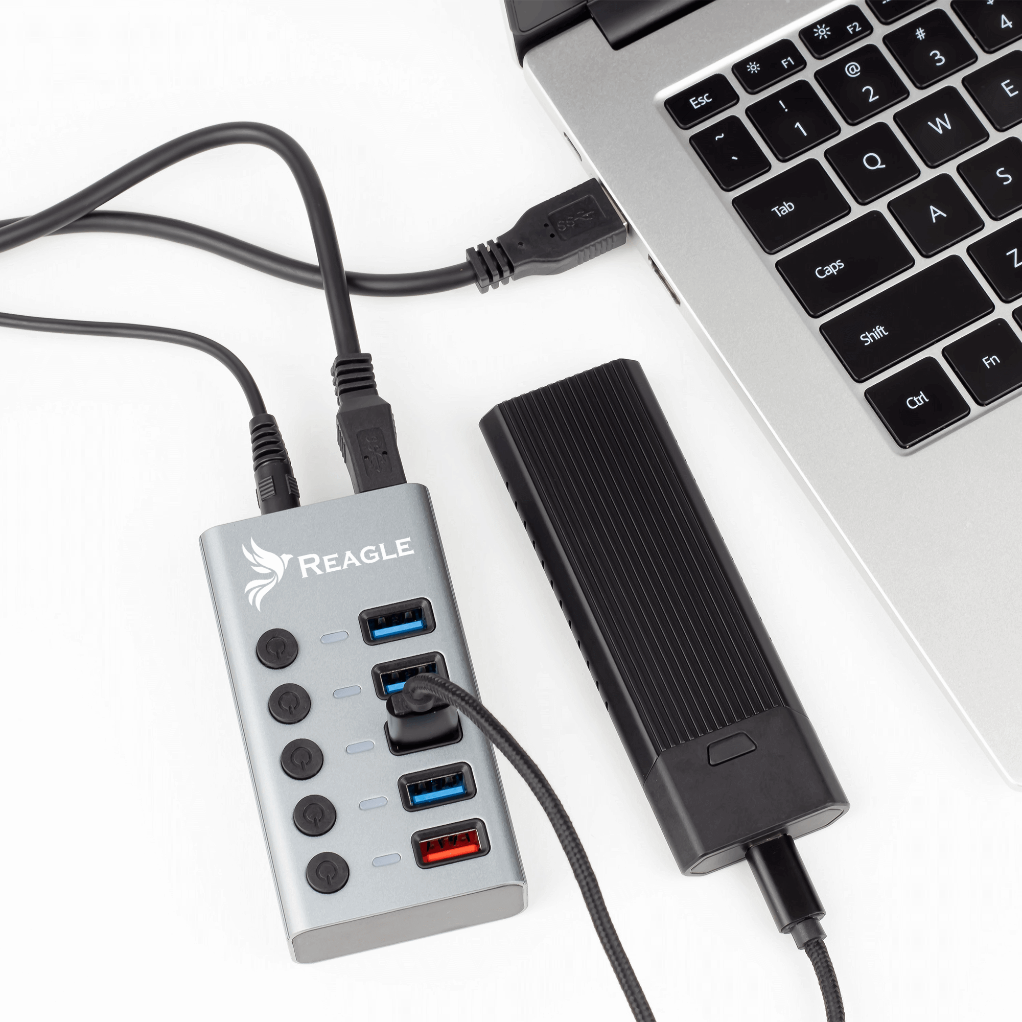 Reagle USB 3.1 PRO Aktiver 4-Port USB-A Adapter 36W_2