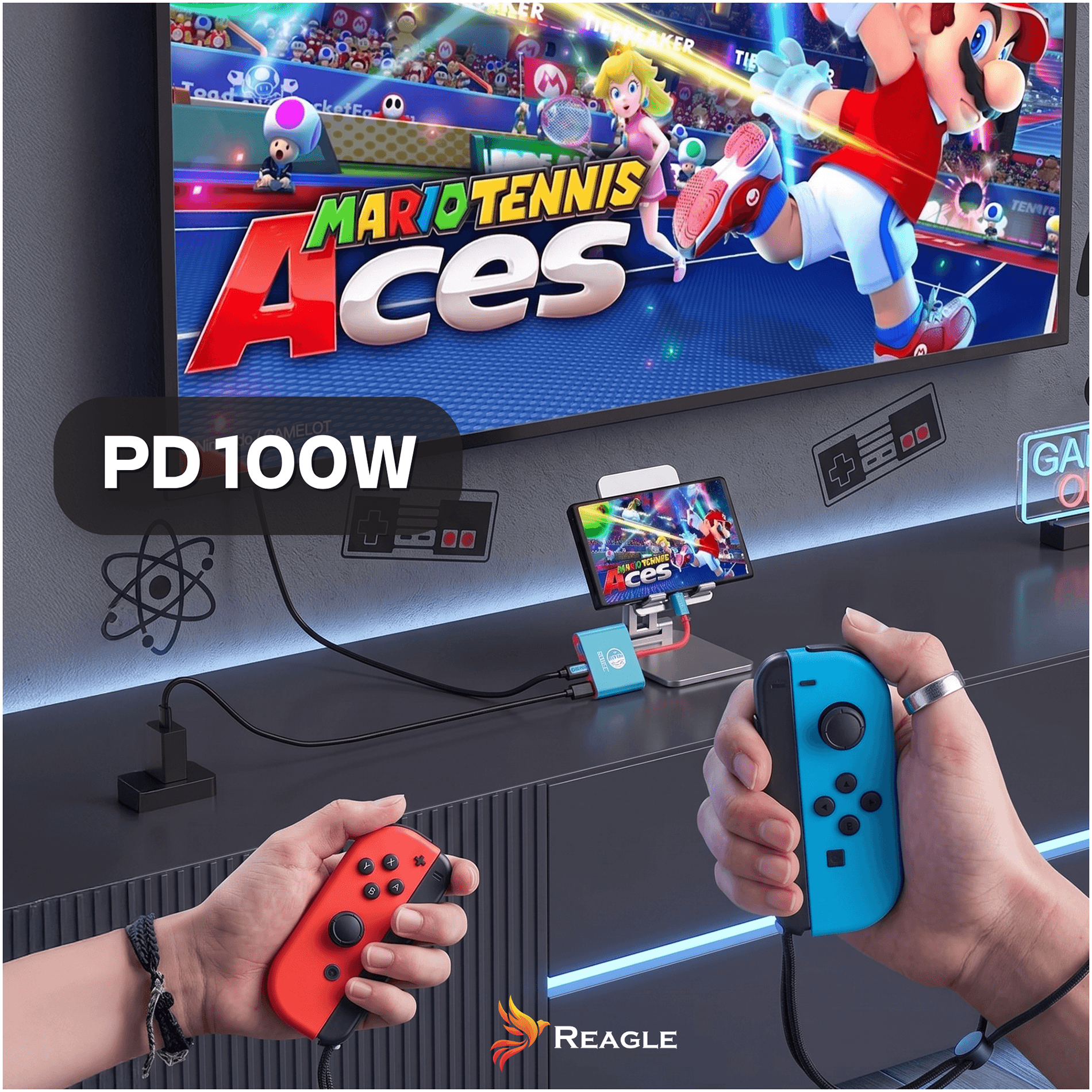Adapter Reagle USB-C HDMI z funkcją Plug and Play