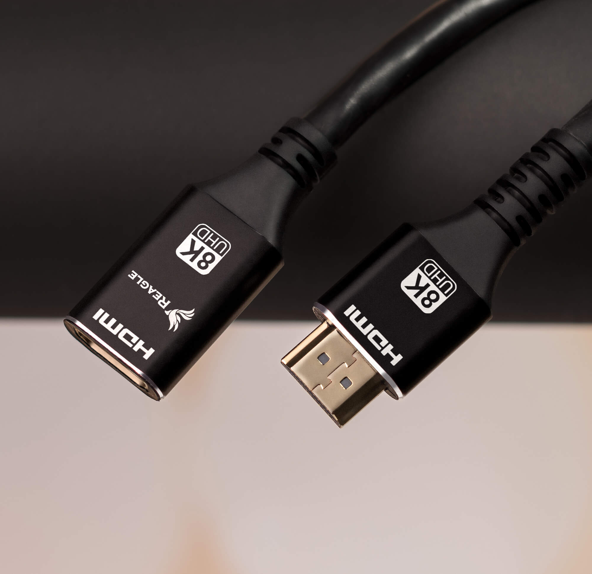 Reagle Przedłużacz Kabel Adapter HDMI 2.1 4K 144Hz 1,5M_3