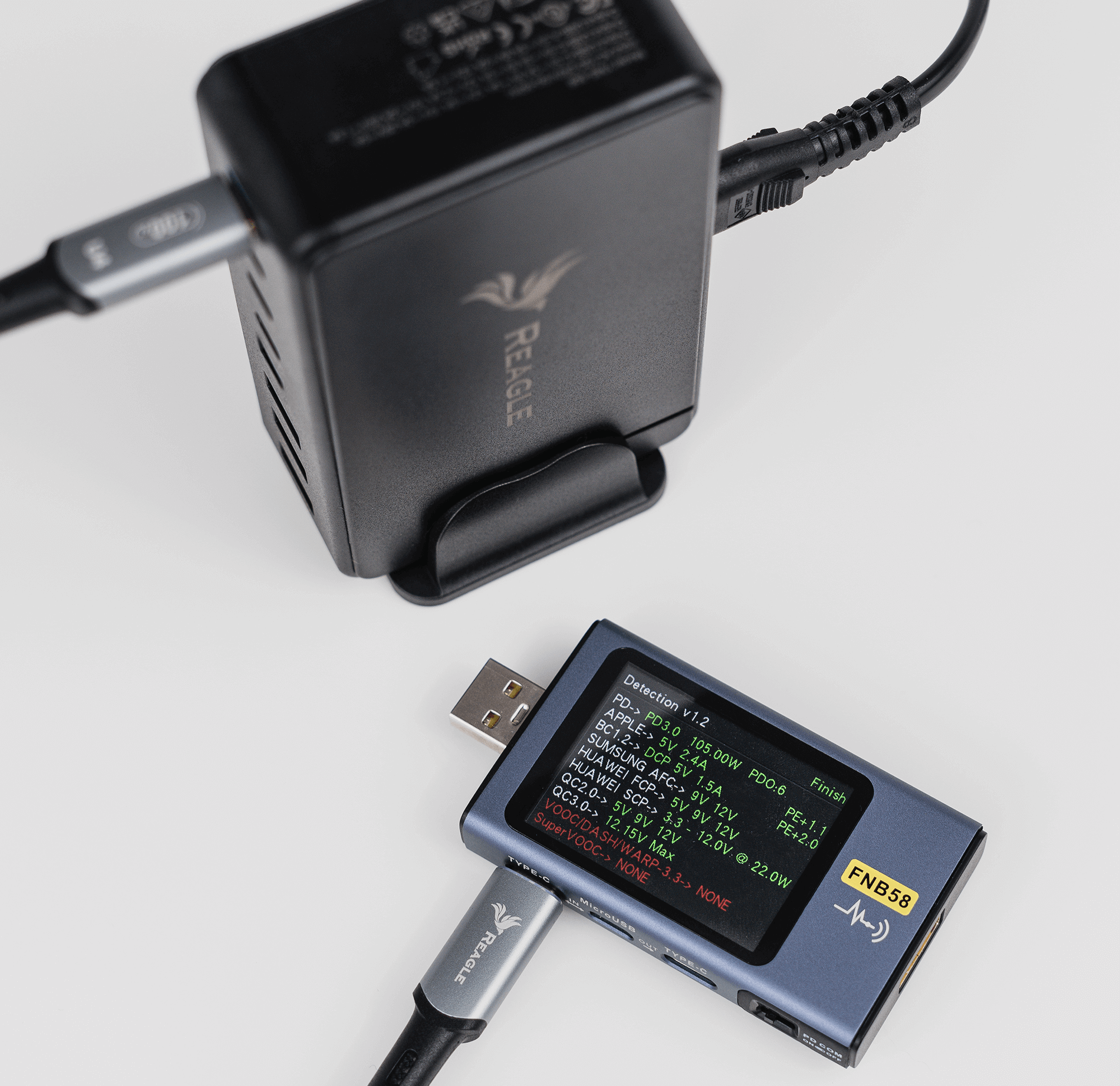 8-in-1 SCHNELLLADEGERÄT GaN III 440W PD 5x USB C 3x QC 3.0 FÜR IPHONE LAPTOPS_3