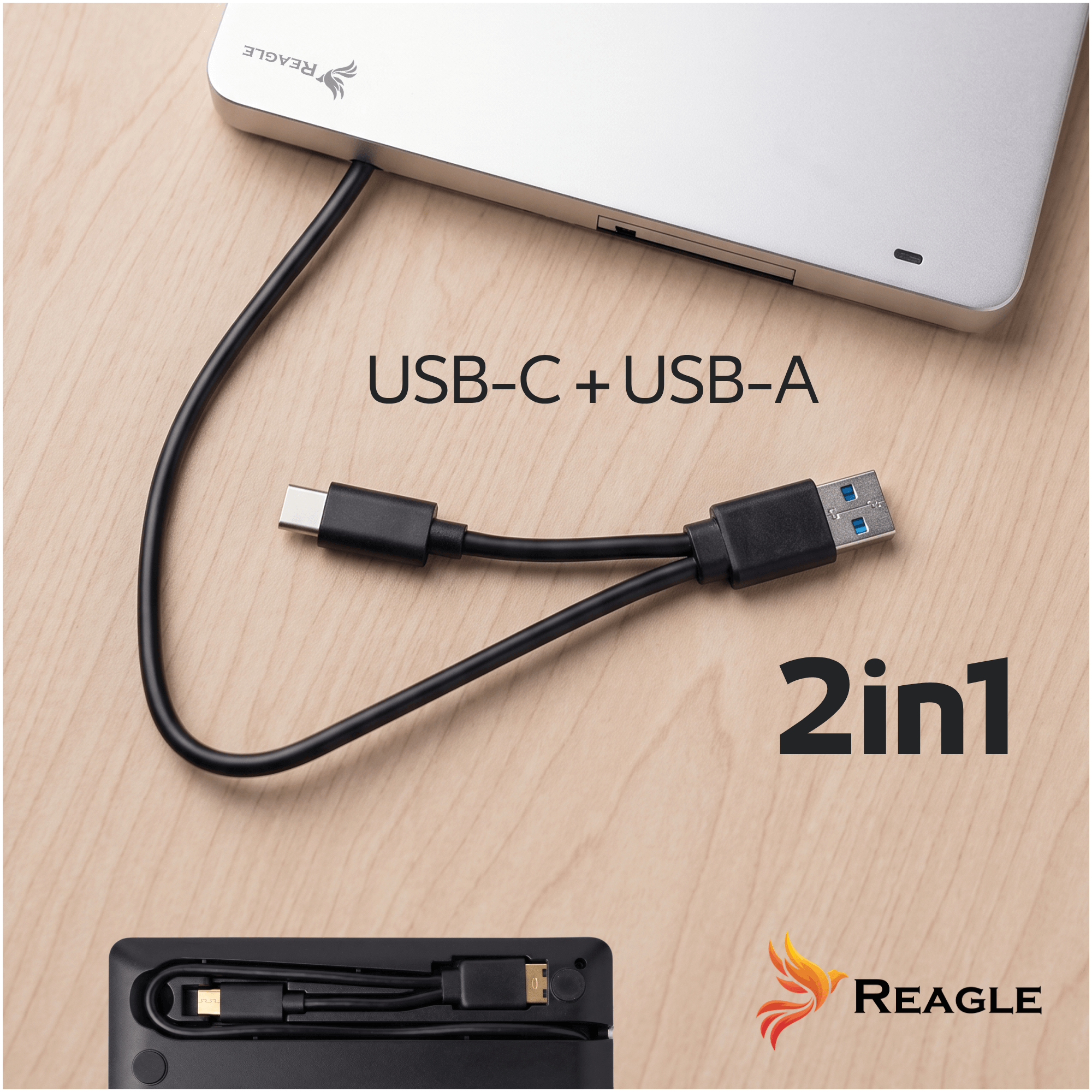 Reagle RCD6 złącze USB-C USB-A