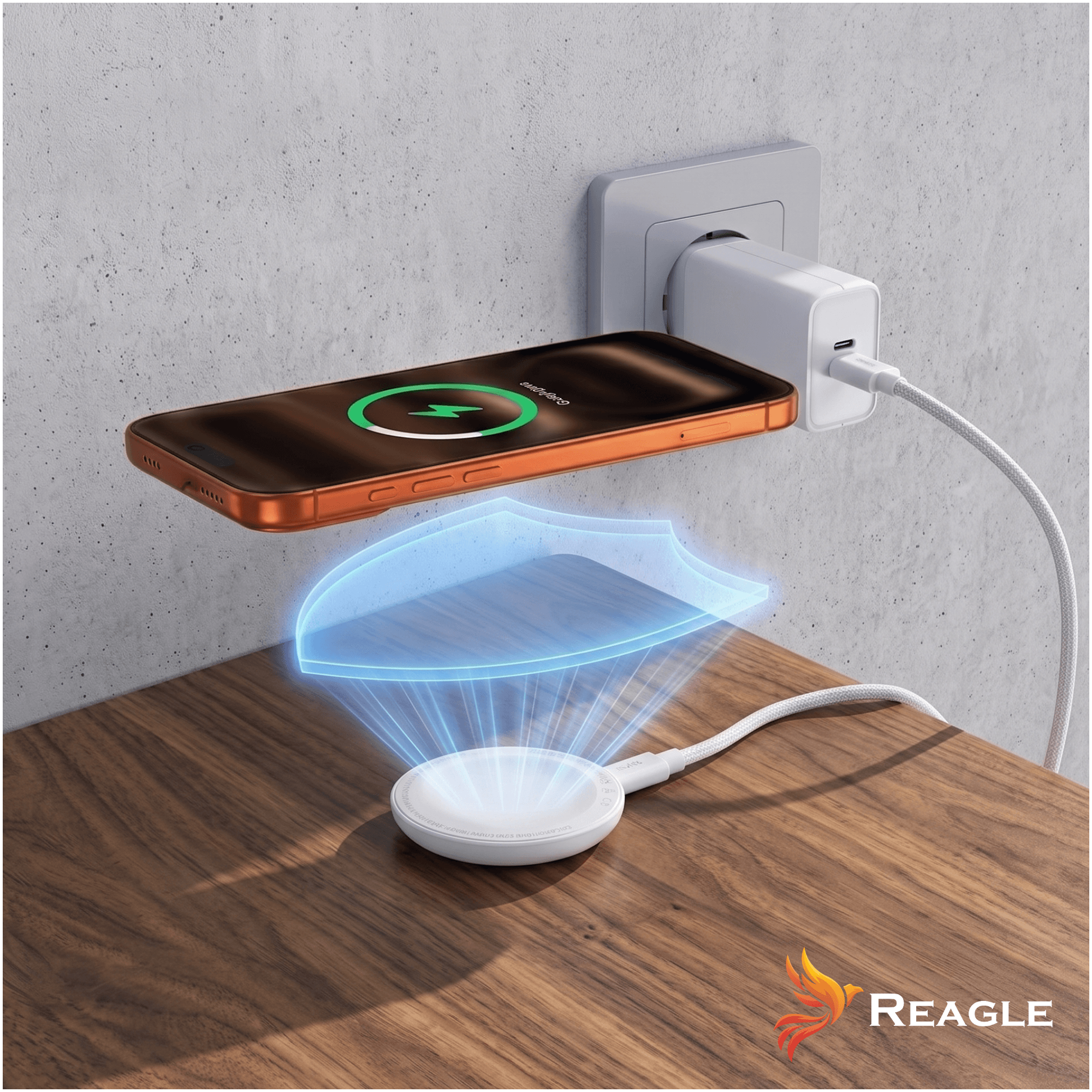 Ładowarka indukcyjna MagSafe / Qi 2.2 25 W USB-C do Apple i Samsung - kolor biały