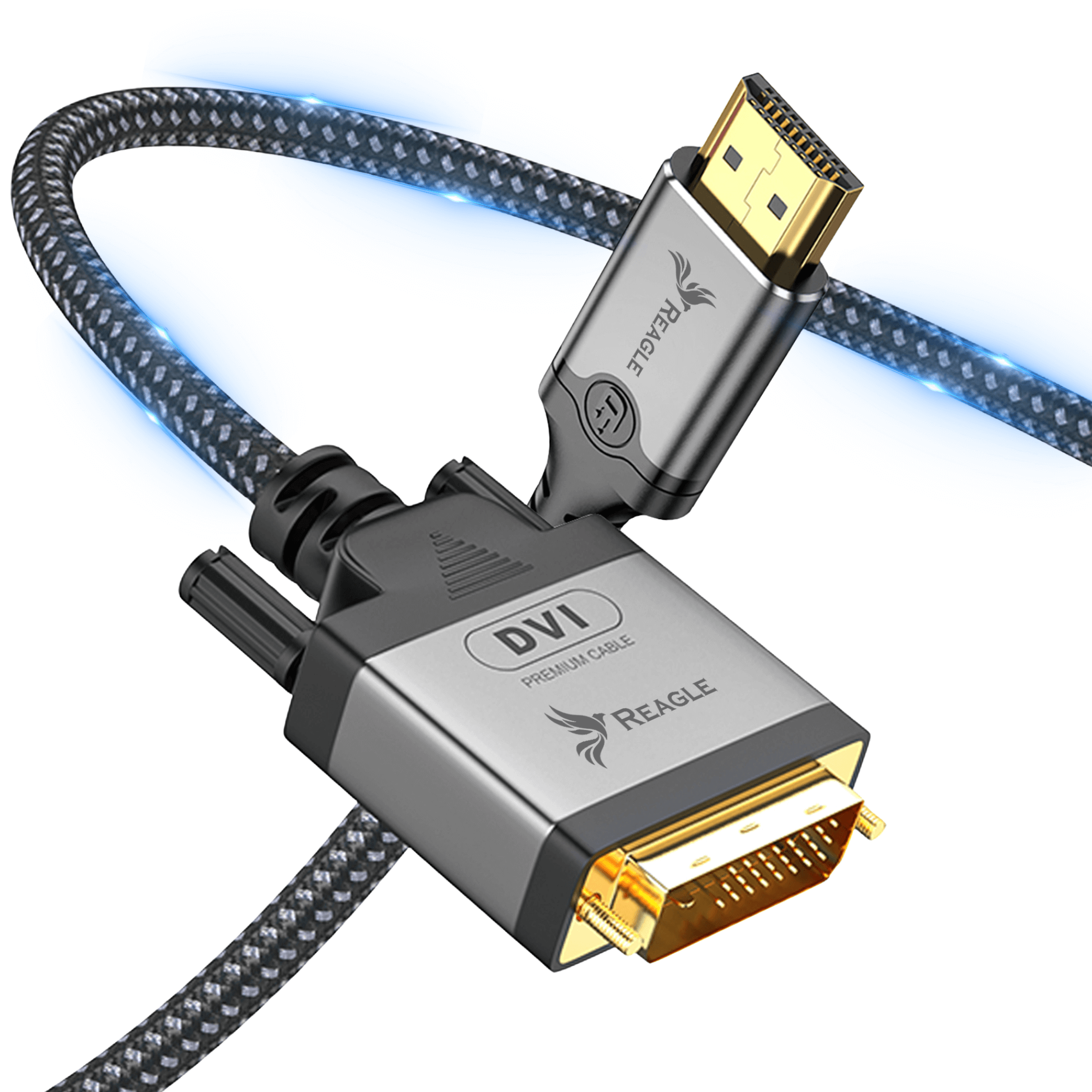 Reagle HDMI zu DVI 1.5M Bi-direktionales DVI-HDMI 24+1 Kabel_1