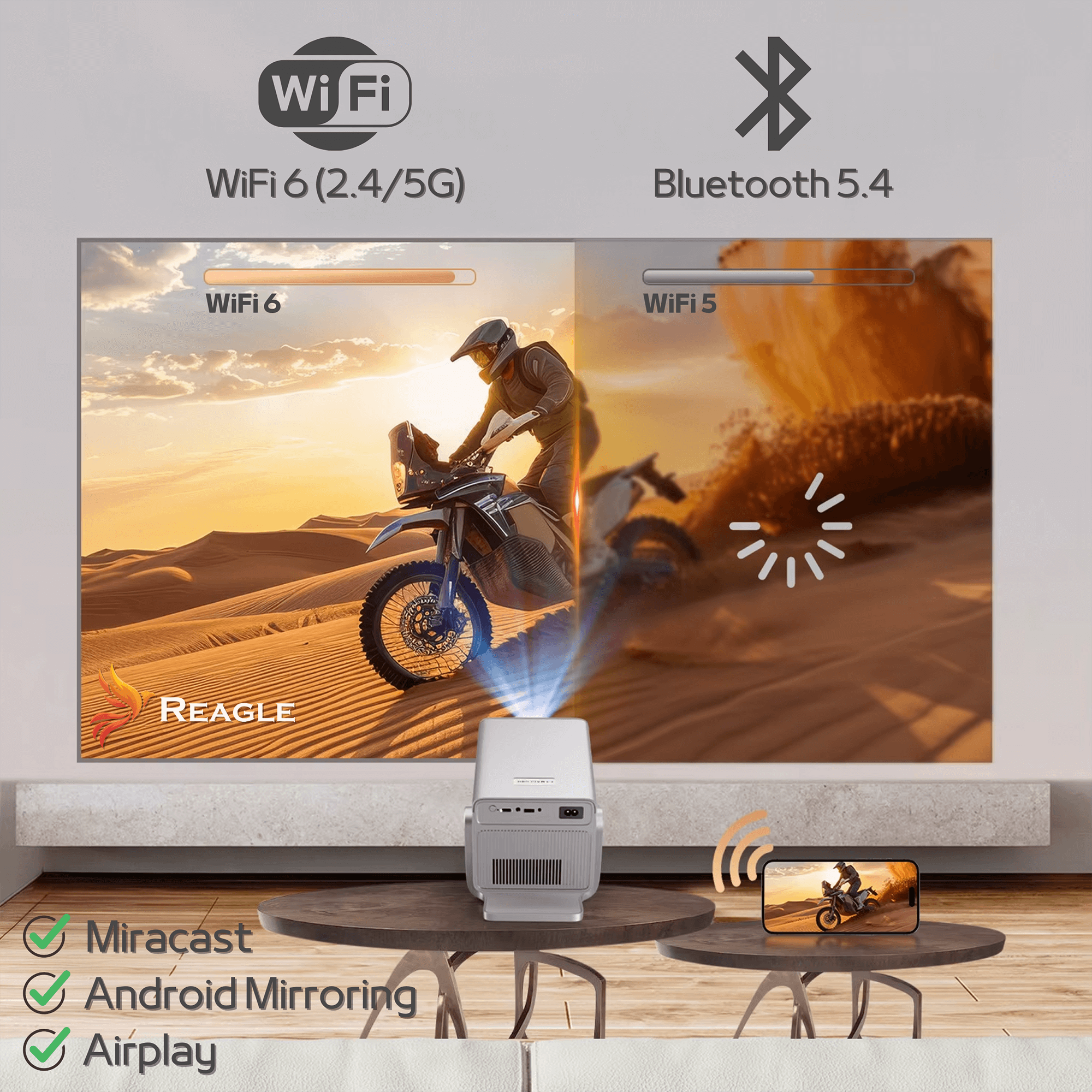Reagle projektor Full HD 8K