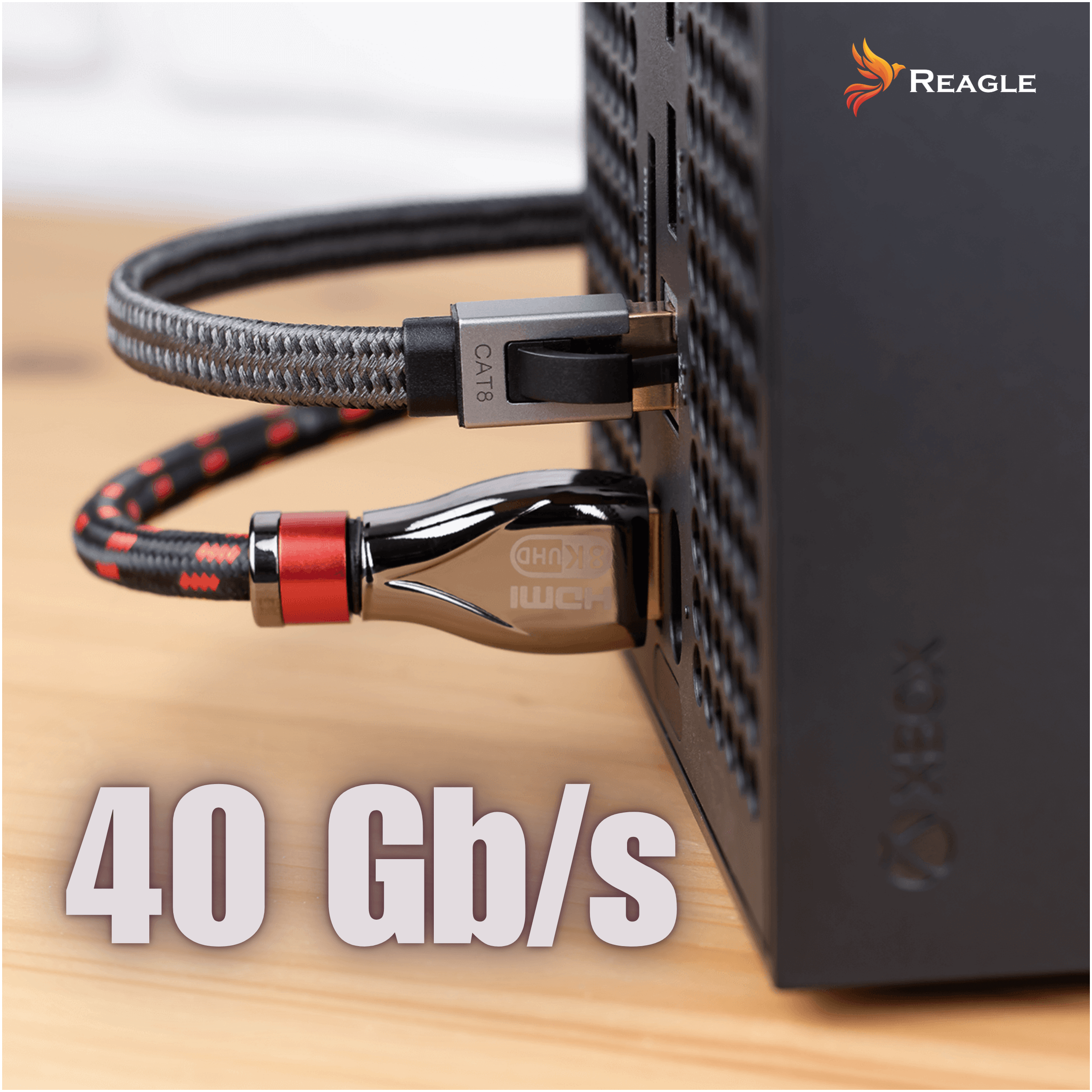 Reagle RE100P kabel RJ45 Cat 8 do routera komputera konsoli