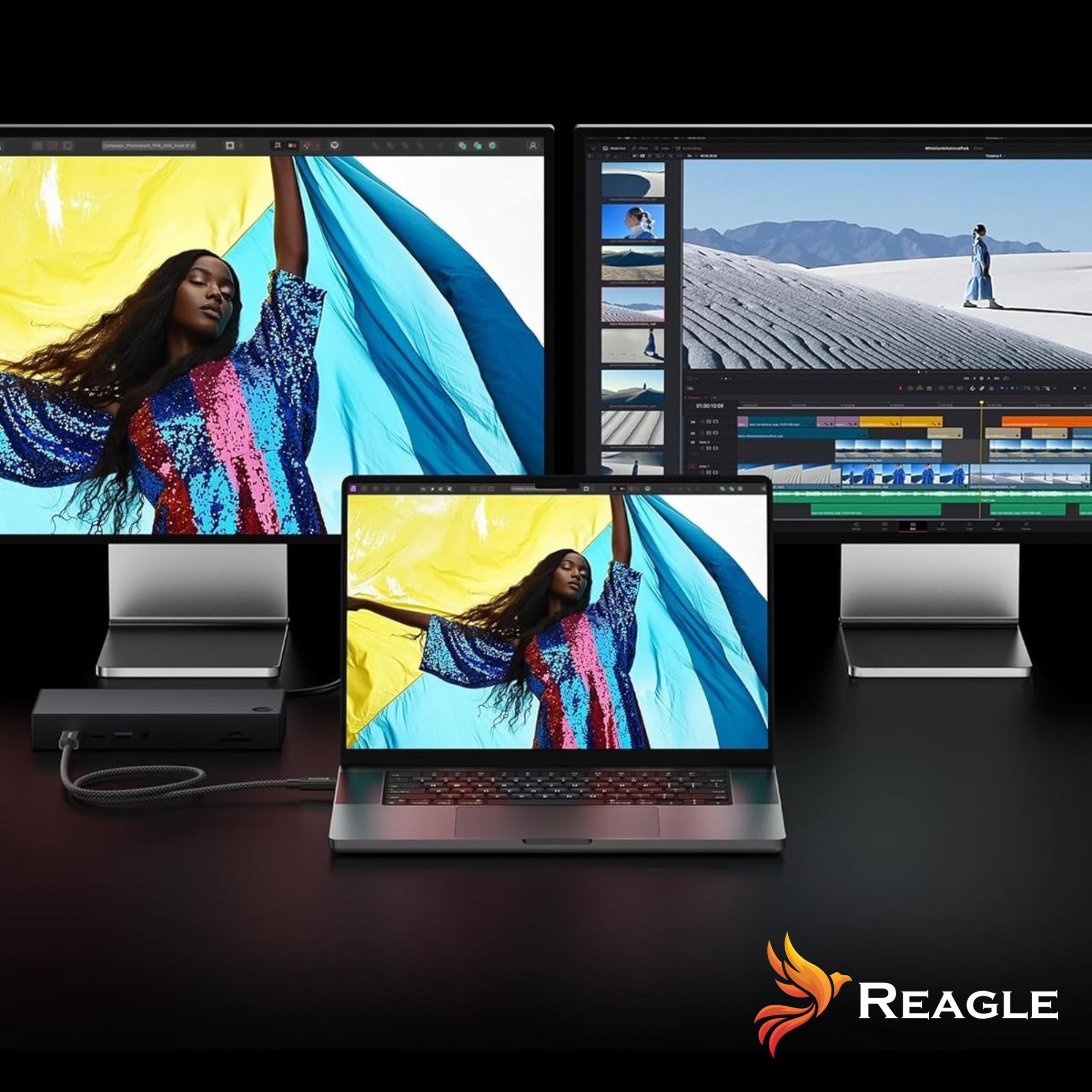 REAGLE Kabel THUNDERBOLT 5 USB-C PD 240W 16K 80 Gbps USB4, Macbook Pro 14 16 2m_3