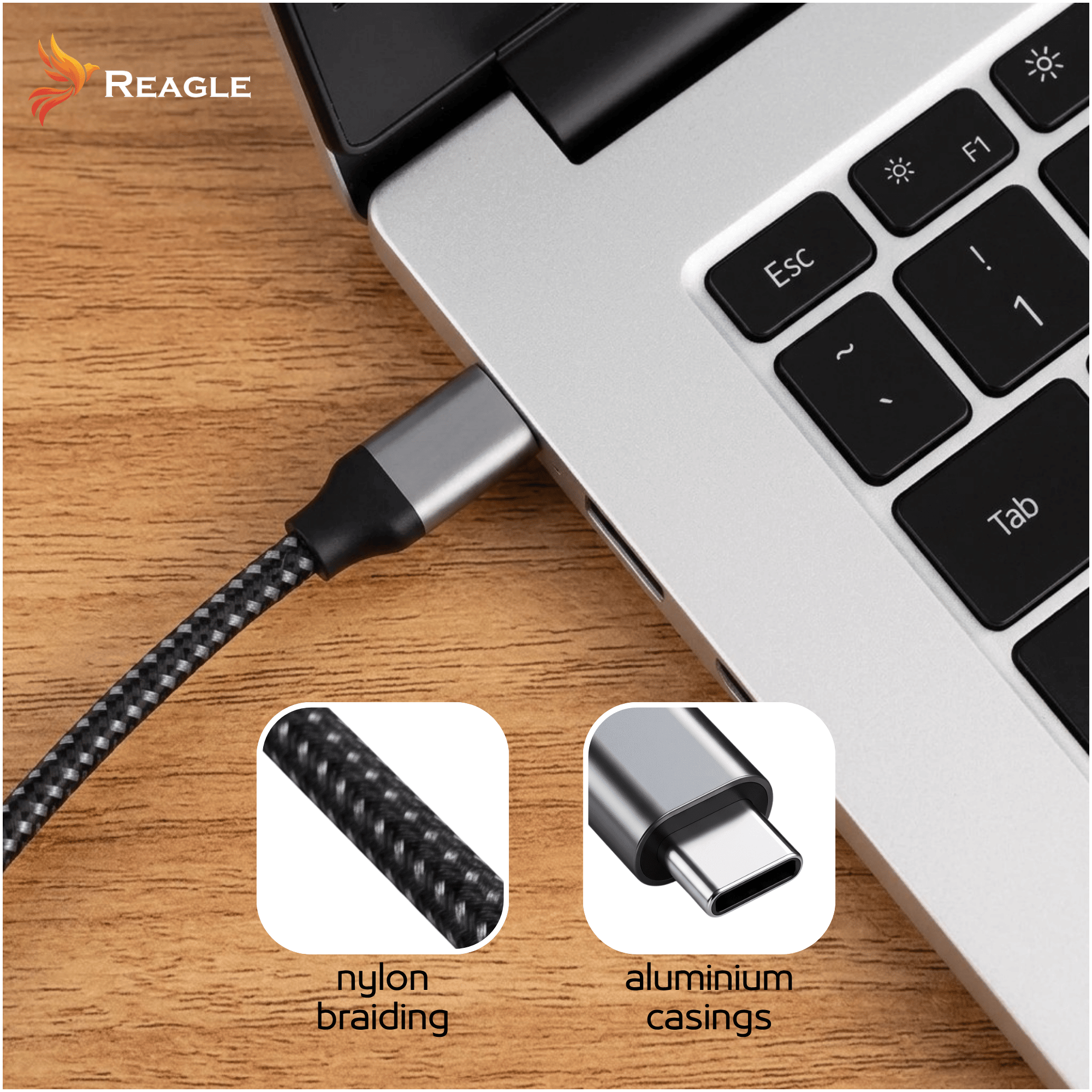 Reagle RUCH200P kabel USB-C HDMI wykonanie