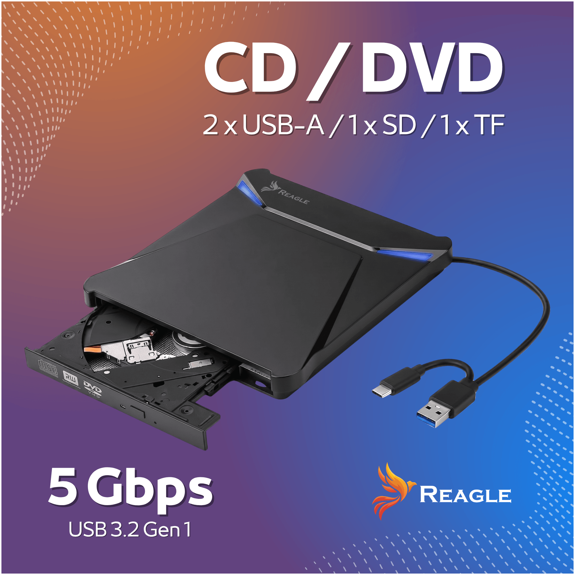 Zewnętrzny napęd DVD/CD USB 3.0