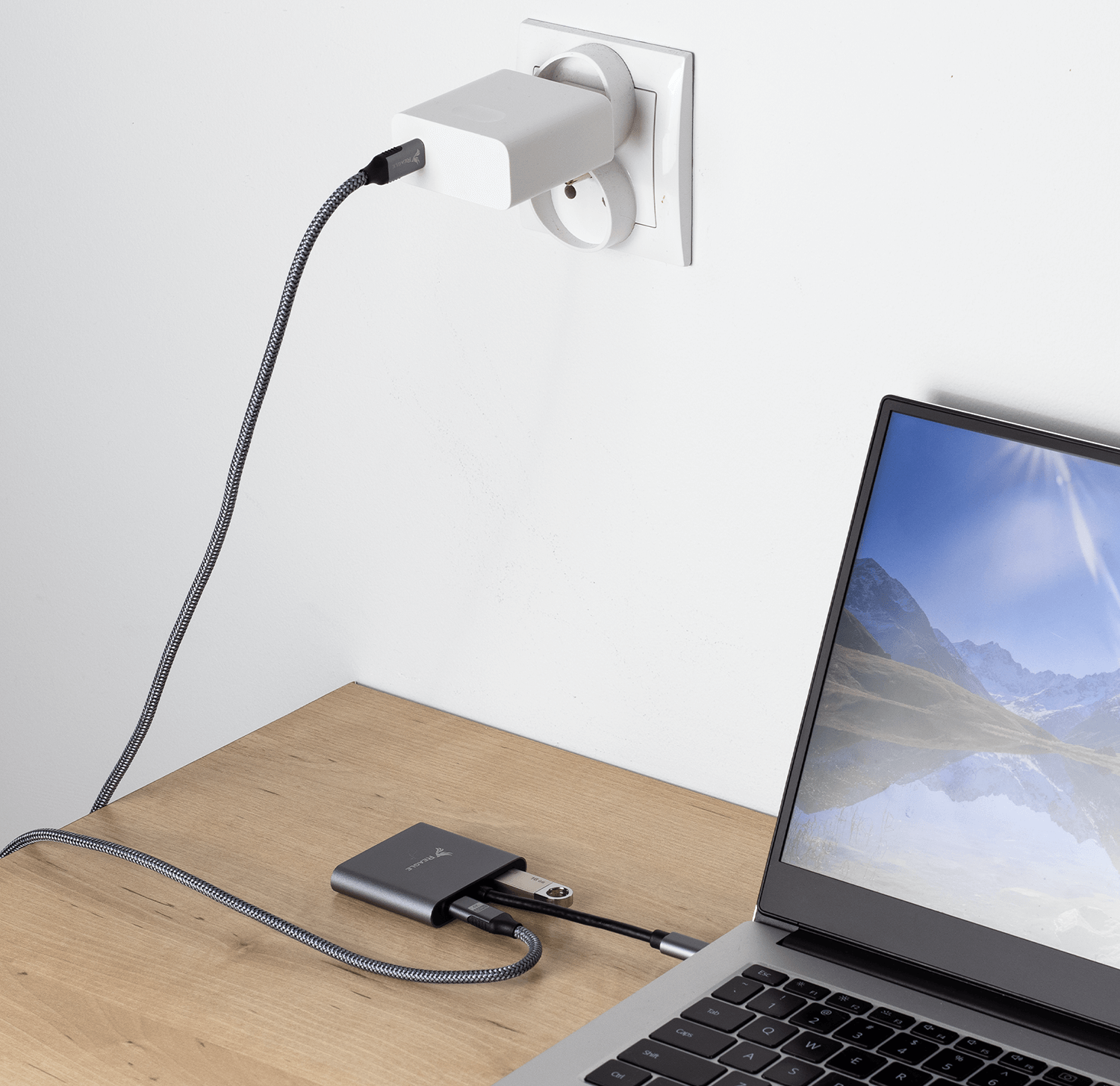 Reagle HUB USB-C Adapter Dual 2x HDMI 4K USB MacBook PD_3
