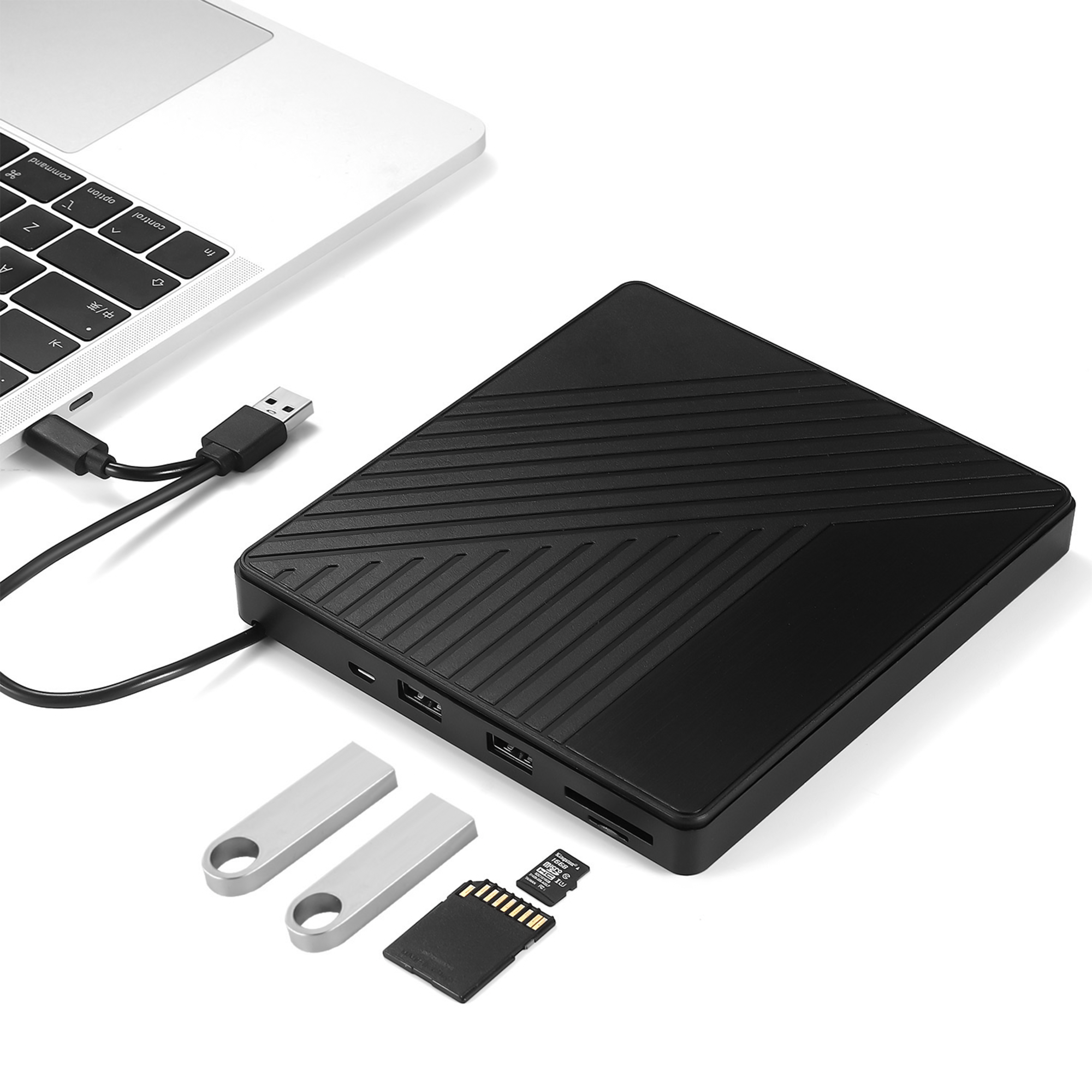 Reagle RCD5 zewnętrzny napęd DVD CD z hubem USB-C 3.2