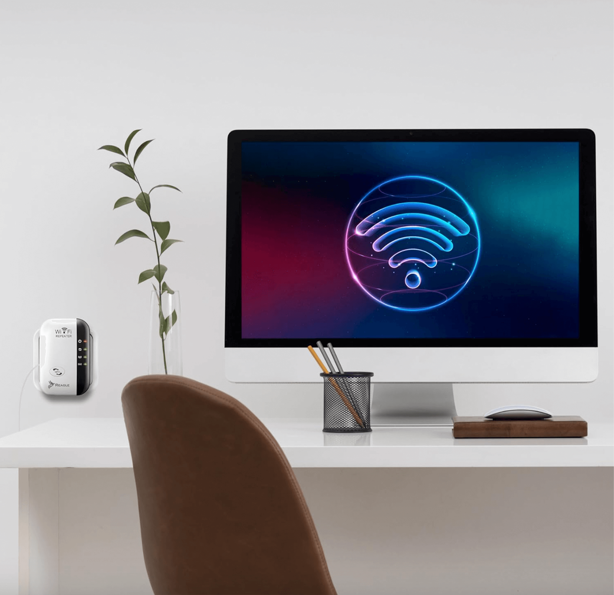 WZMACNIACZ SIECI SYGNAŁU WIFI 2.4 GHz 802.11n REAPETER 300MB/S EXTENDER 3w1_2