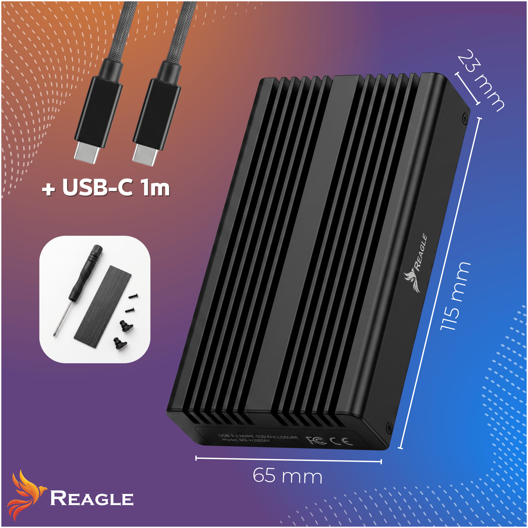Obudowa SSD M.2 NVMe USB-C 4.0 40Gbps Thunderbolt 4