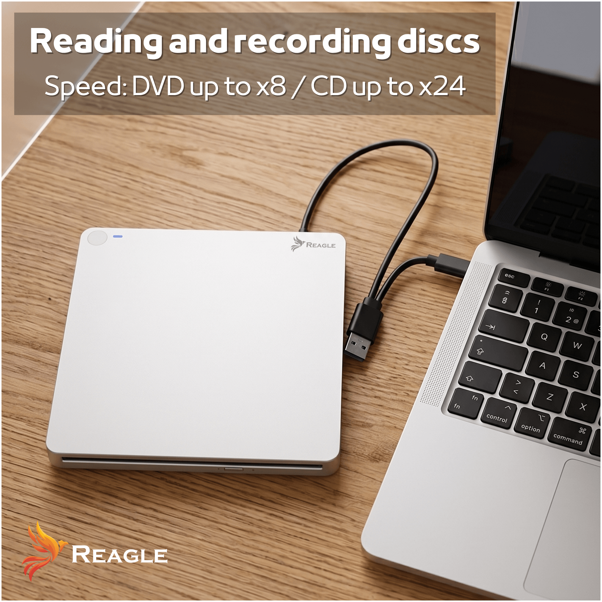 Zewnętrzny napęd CD-R / DVD USB 3.0 do laptopa i PC