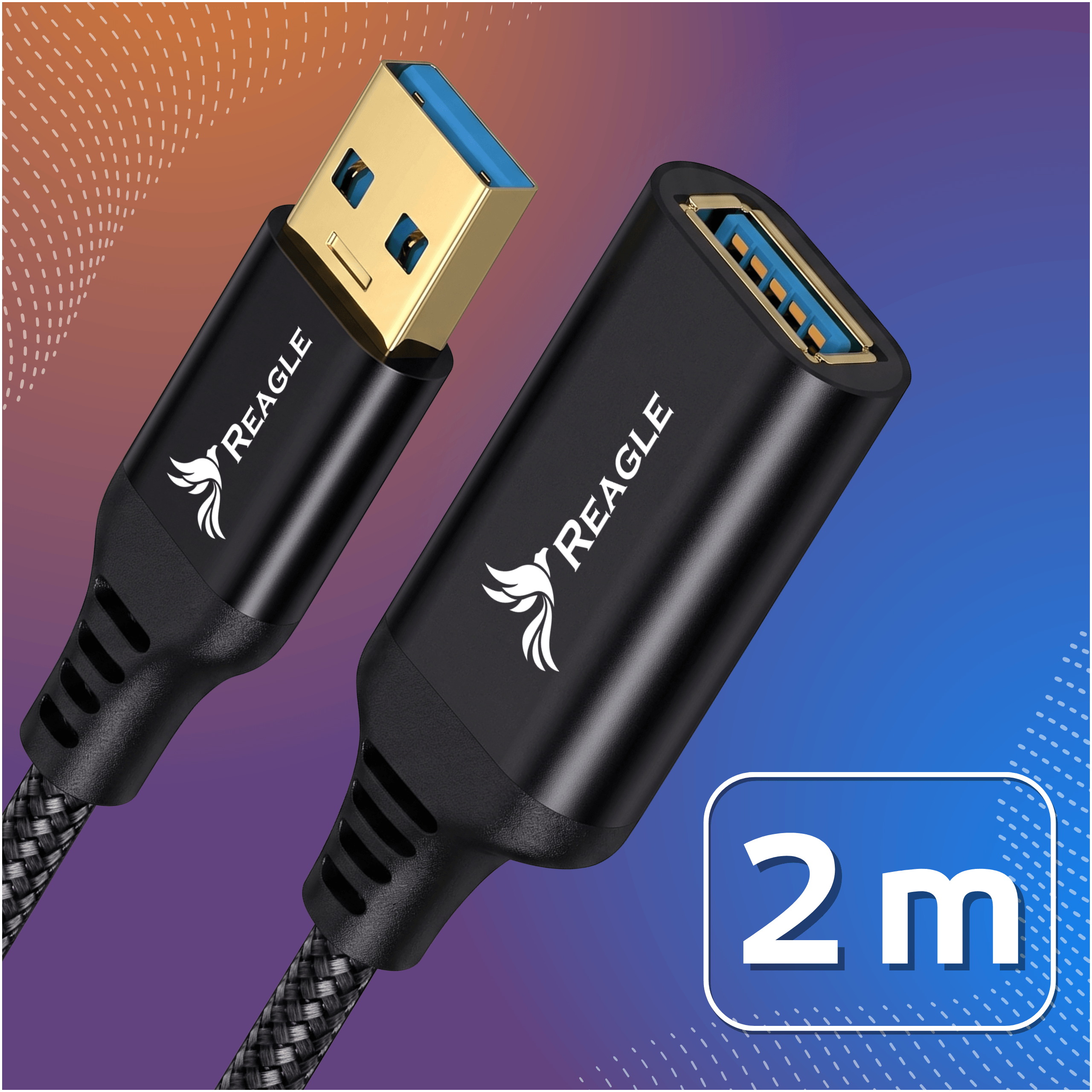 Przedłużacz USB-A 3.0 Reagle 2m