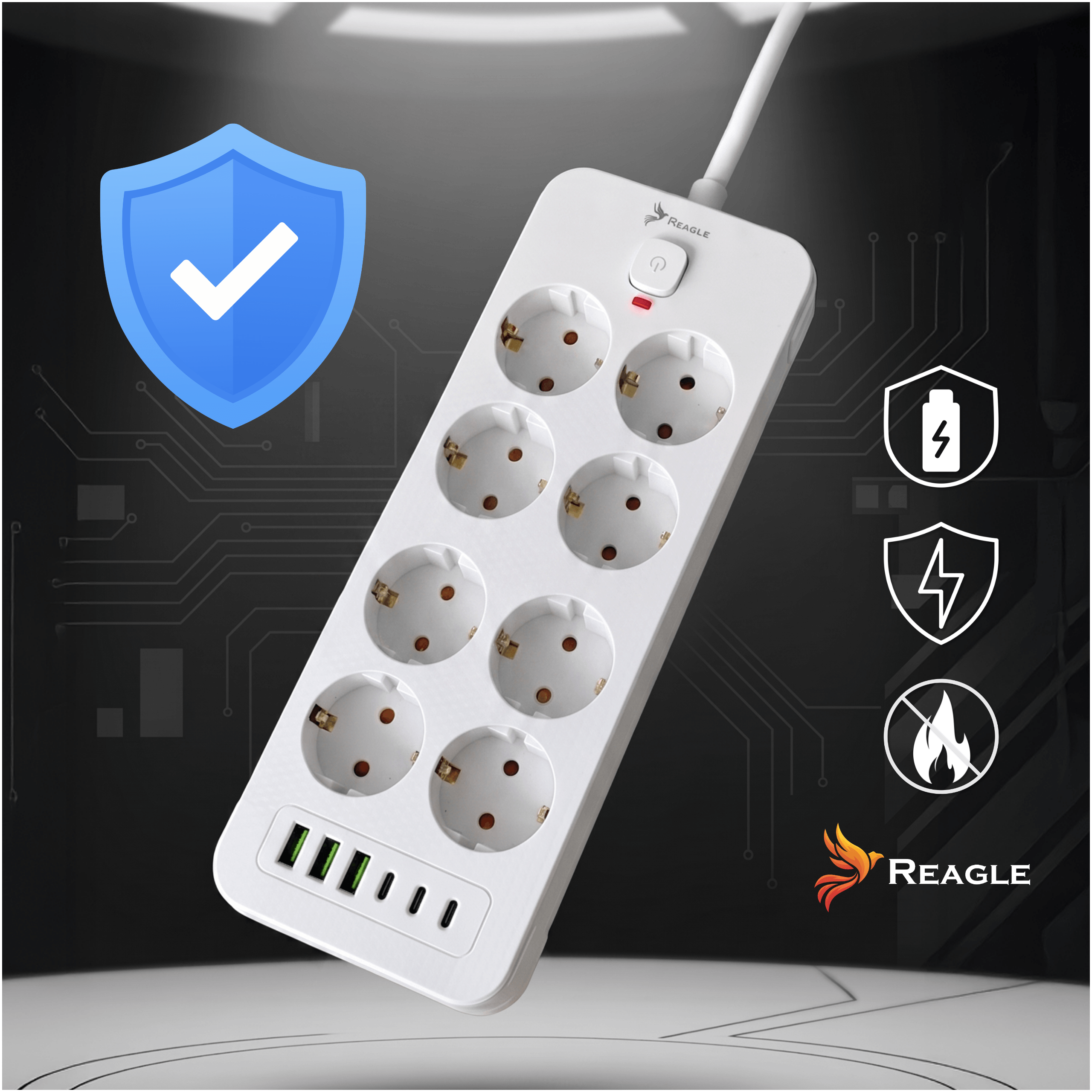Reagle RSTRIP82 listwa antyprzepięciowa