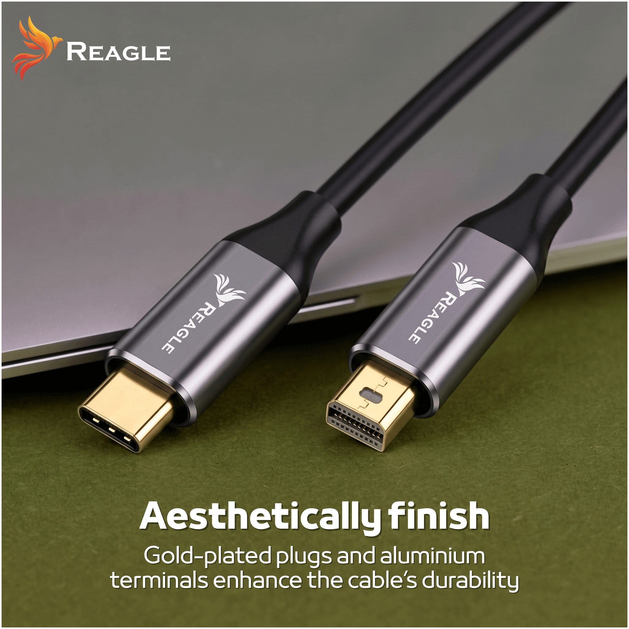 Reagle RCMD180P USB-C do mini DisplayPort kierunek sygnału