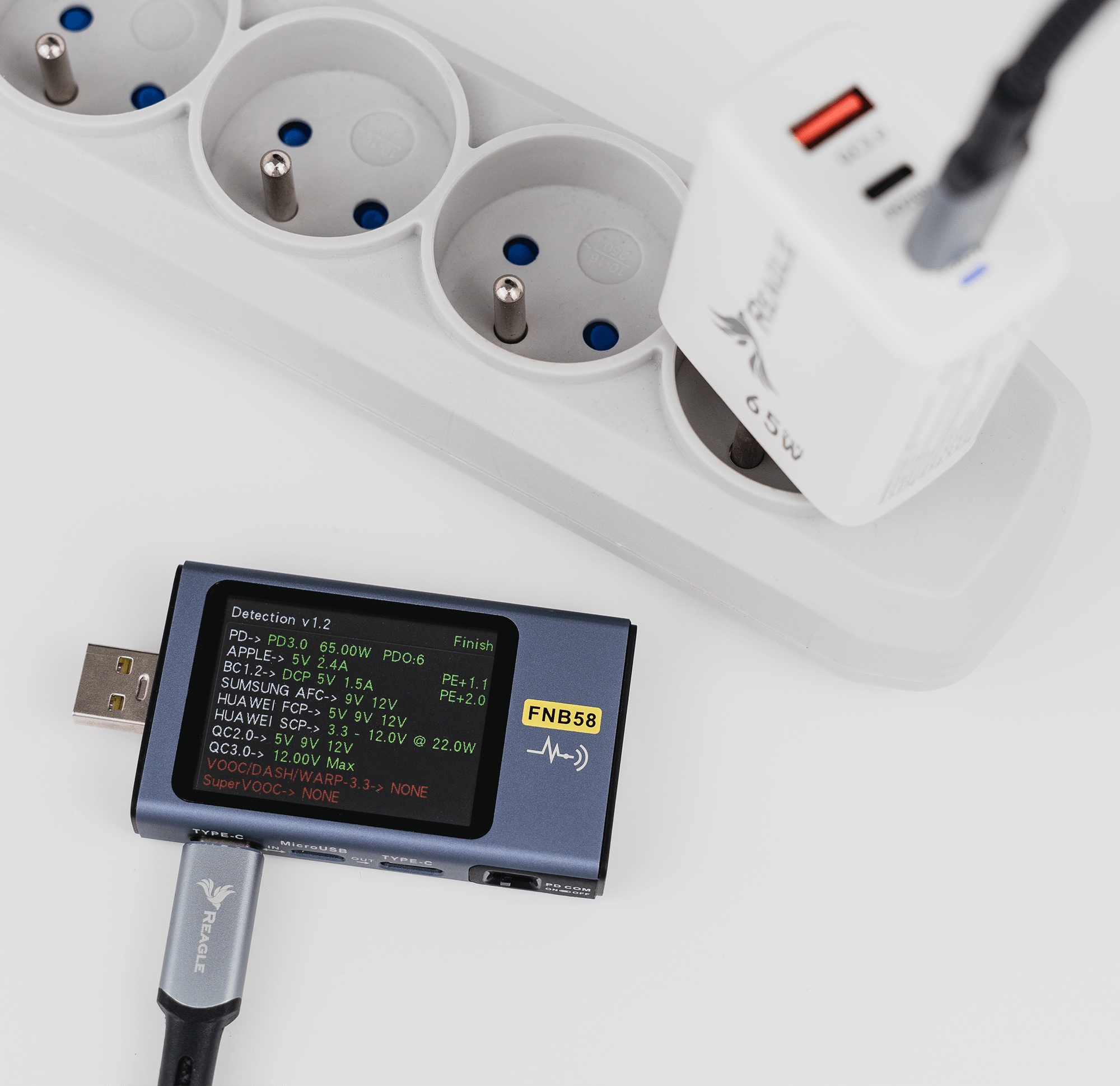 GaN 65W PD 2x USB C QC 3.0 FAST CHARGER für LAPTOP MACBOOK IPHONE USB-C_1