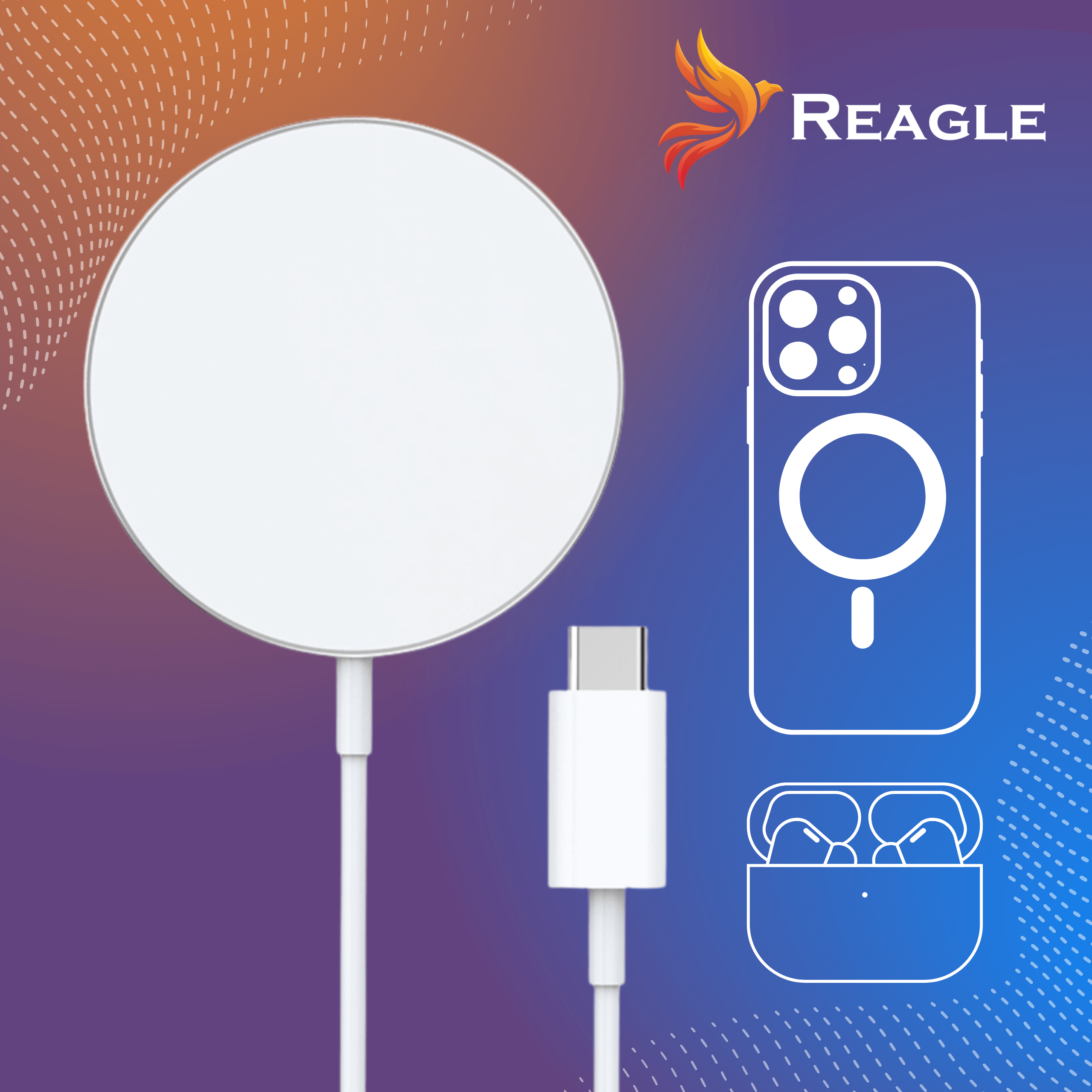 REAGLE ŁADOWARKA INDUKCYJNA DO IPHONE QI 15W MAGSAFE_2