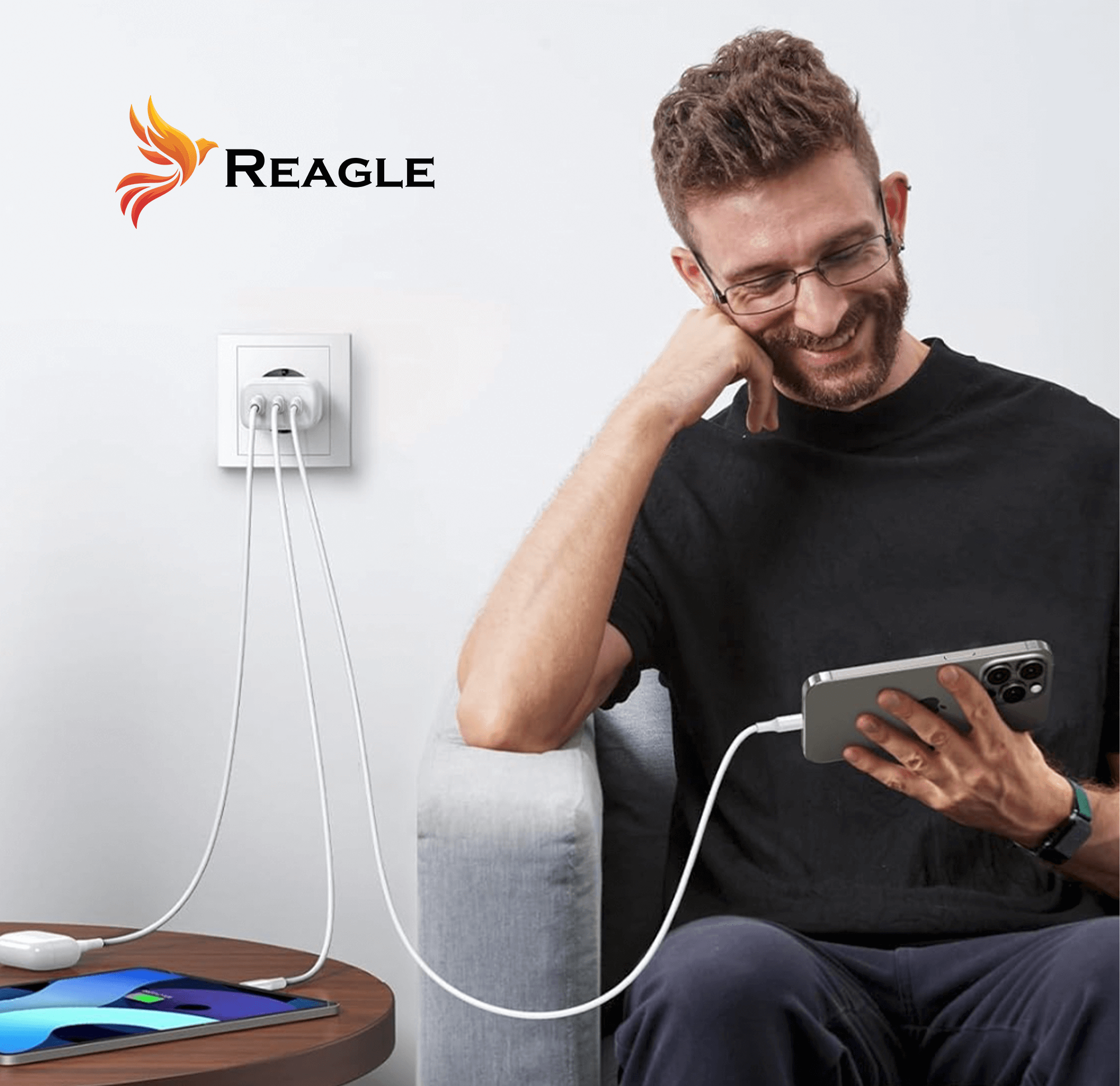 GaN 65W PD 2x USB C QC 3.0 FAST CHARGER für LAPTOP MACBOOK IPHONE USB-C_3