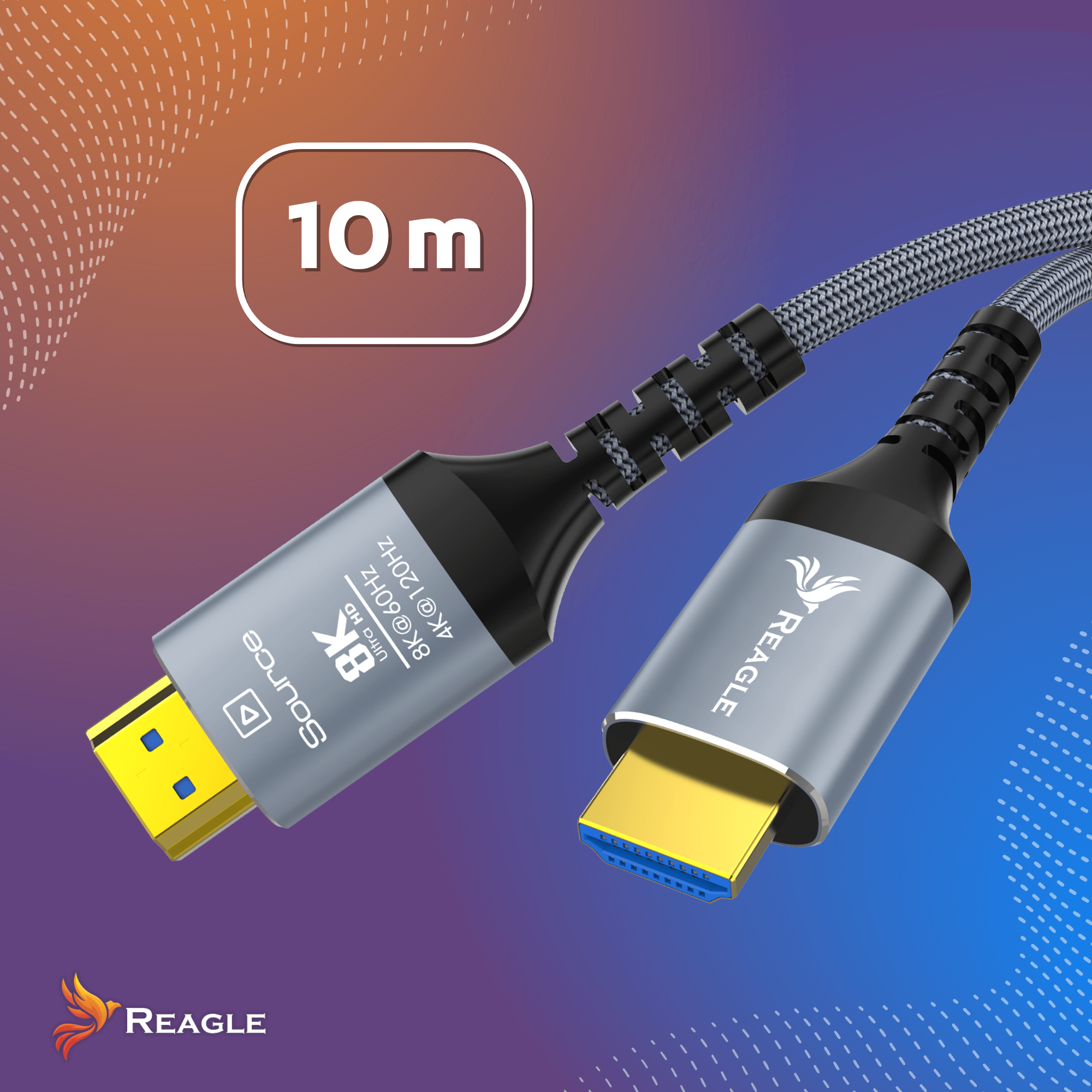 Specyfikacja optyczny kabel HDMI 2.1 AOC Reagle 10m