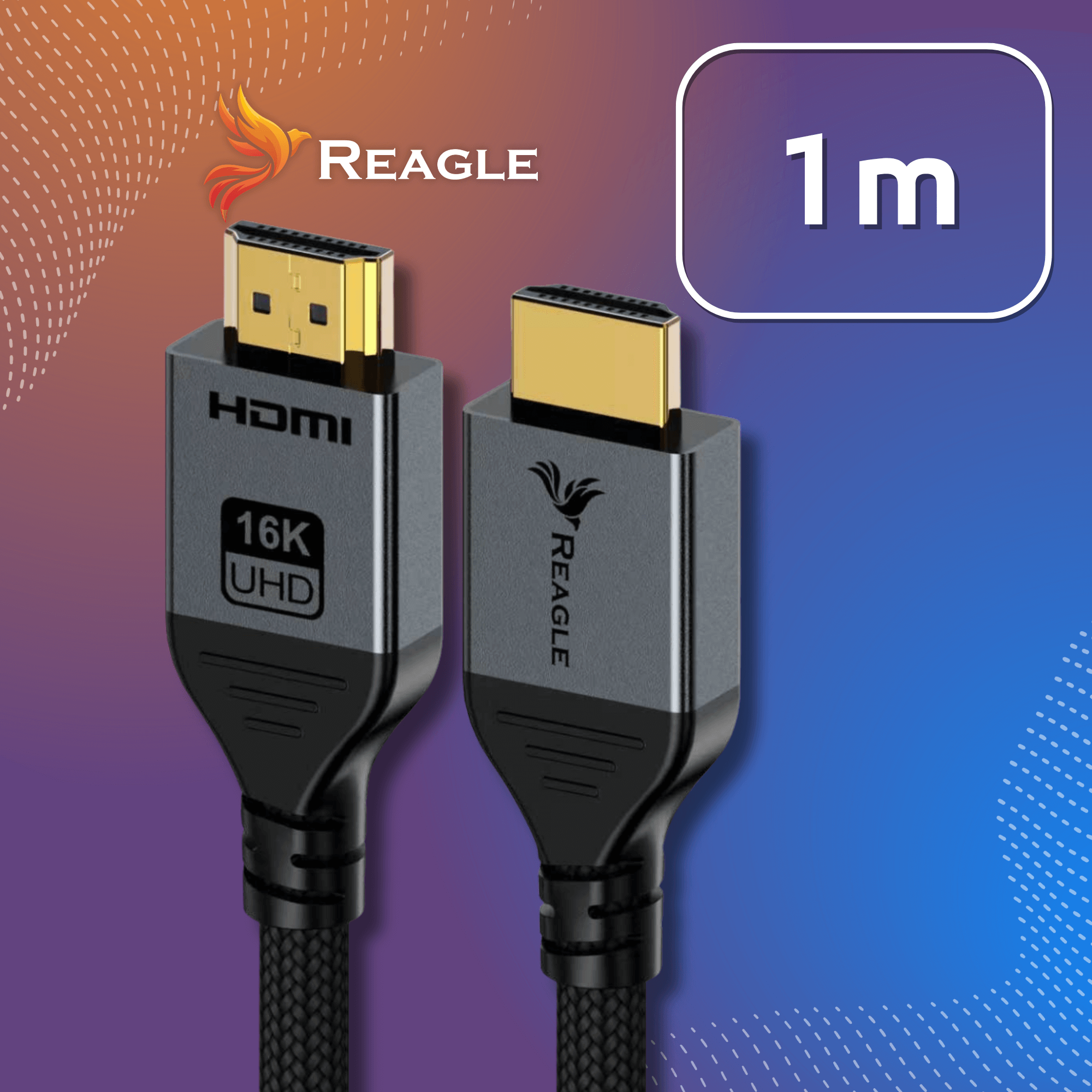 Reagle HDMI 2.2 1m 96Gbps 16K 4K 480Hz