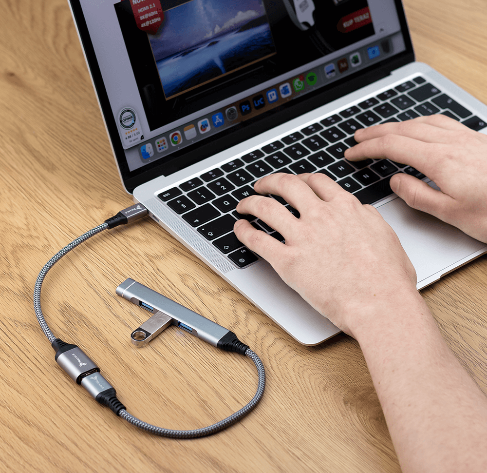 Reagle HUB USB-A auf 4x USB 3.2 Gen 1 Anschluss Verteiler_1