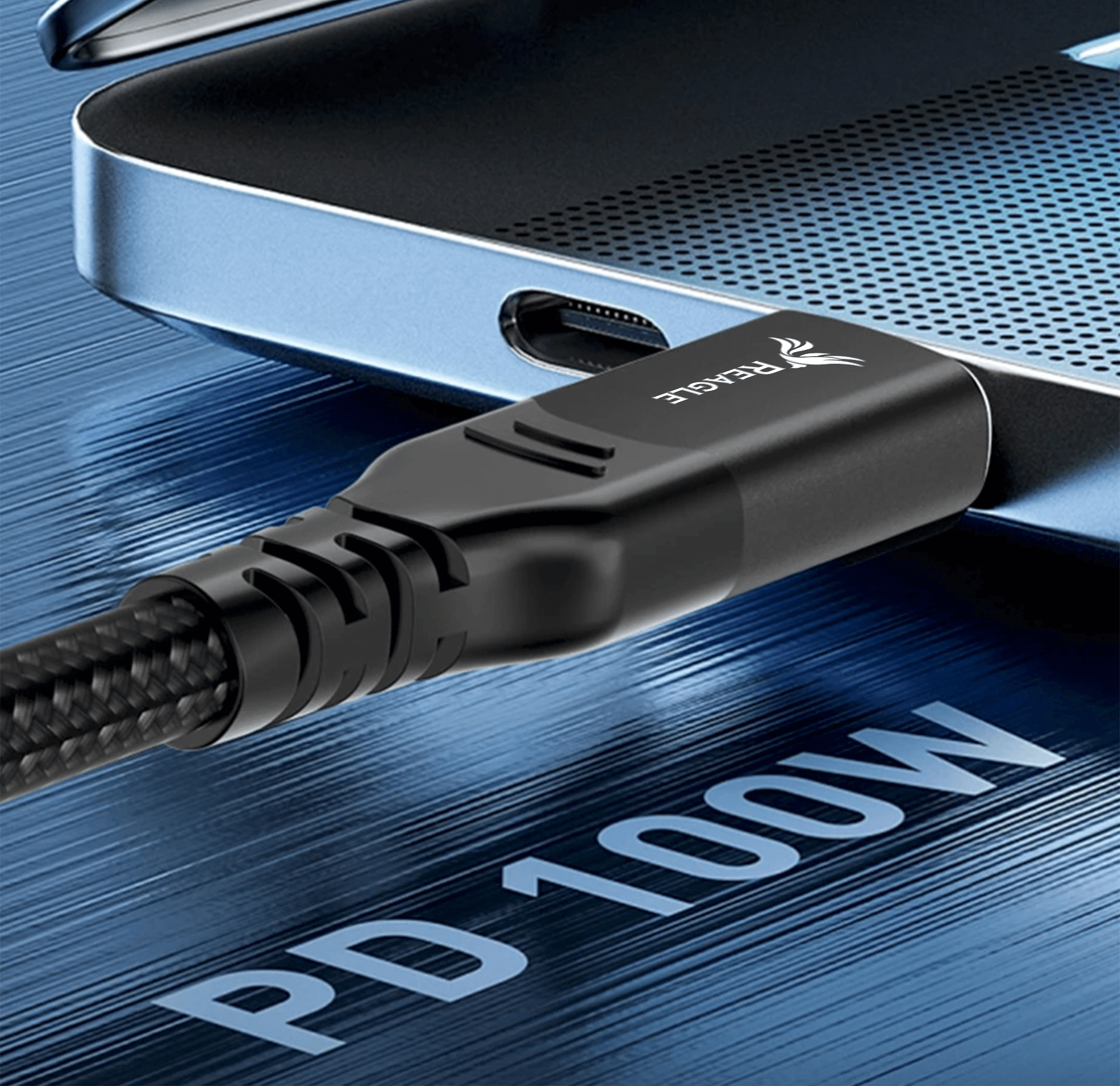 Reagle THUNDERBOLT 4 PRO USB-C PD 100W 8K 40 Gbps Macbook Pro Air Kabel 1m_2