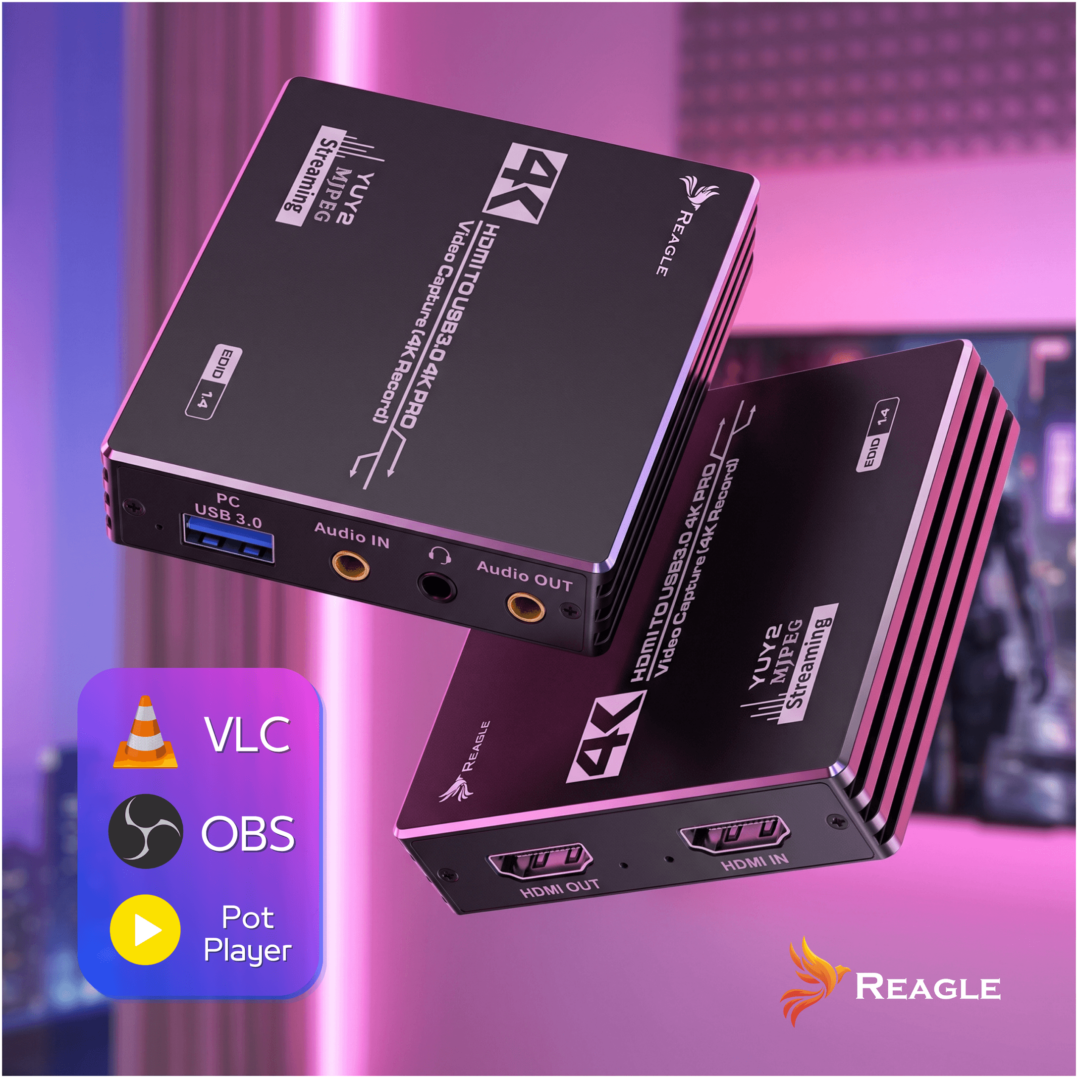 Reagle HDMI grabber OBS Studio streaming