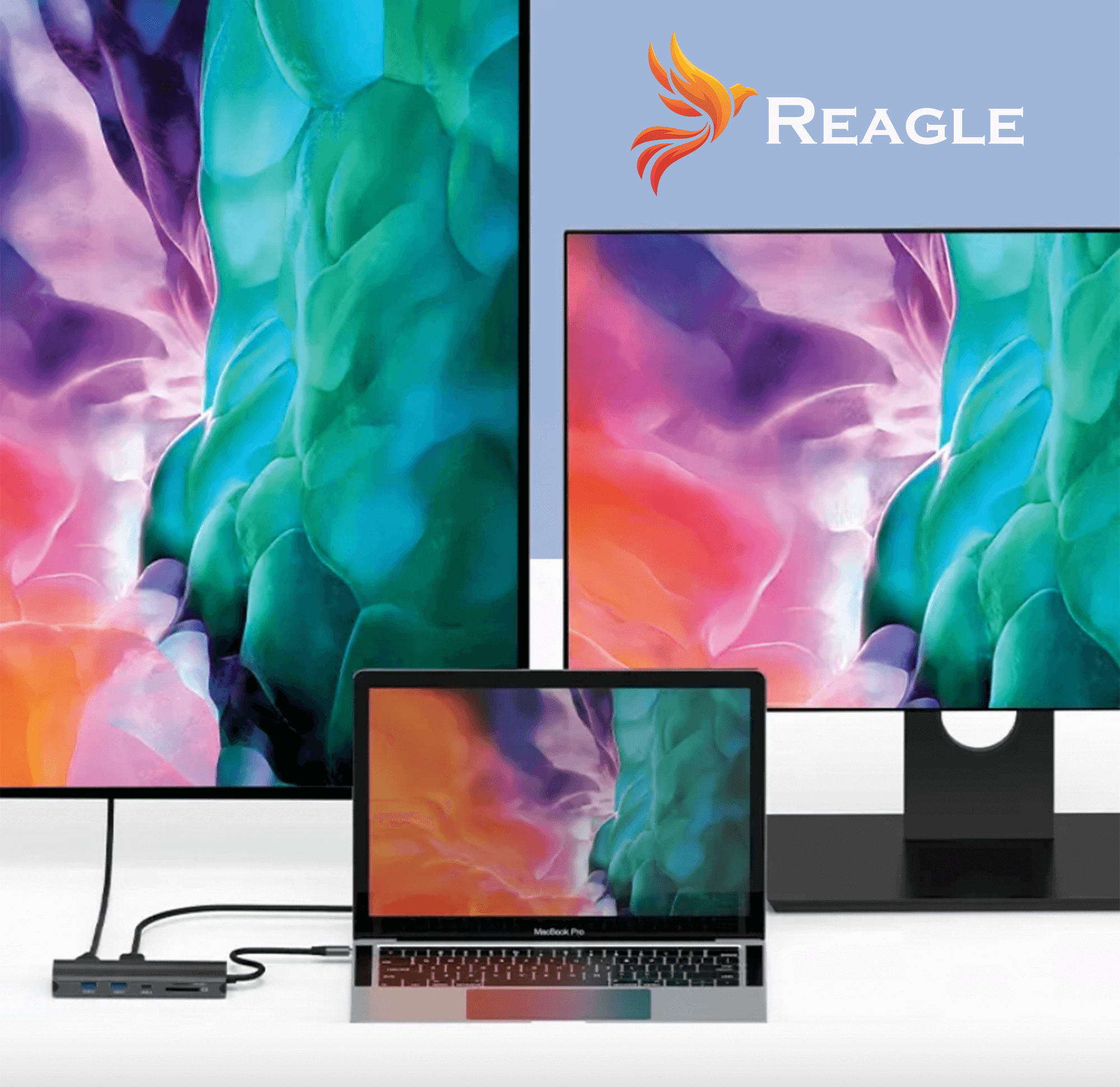 REAGLE HUB USB-C 10w1 DisplayPort 1.4 HDMI 2.1 8K 4K 144Hz Display Port M1_1