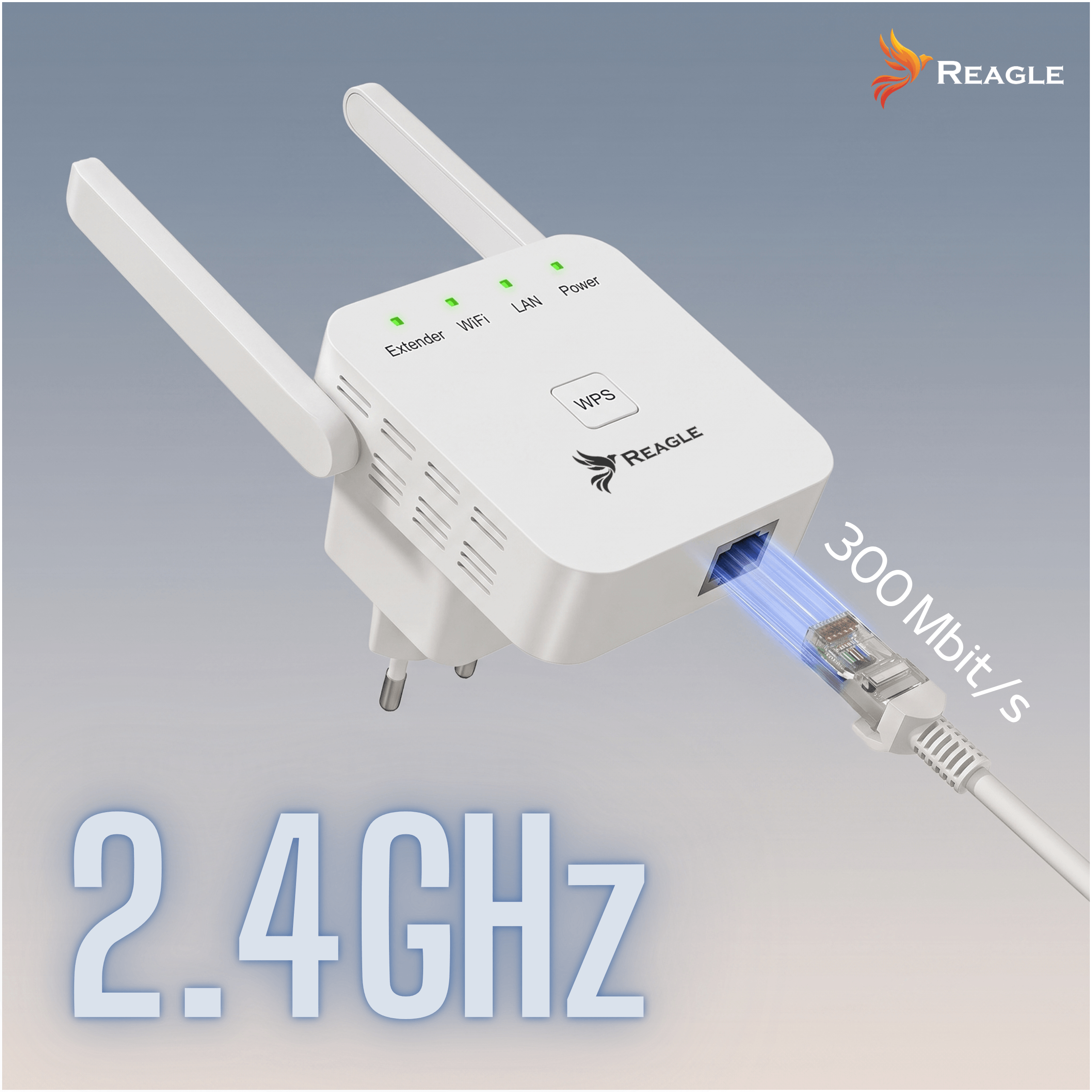 Wzmacniacz sygnału WiFi Reagle 300 Mb/s repeater extender