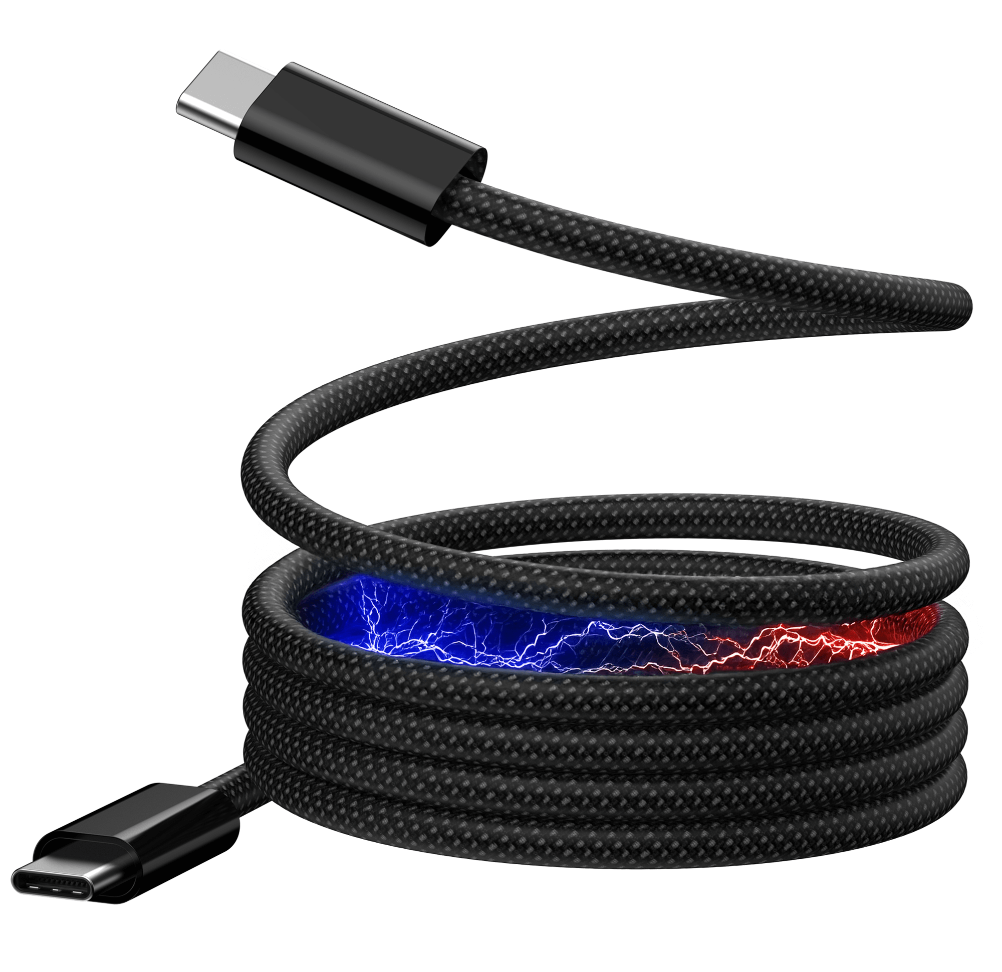 Reagle RUC100MAG kabel magnetyczny USB-C PD 60W samozwijający iPhone Samsung 1m