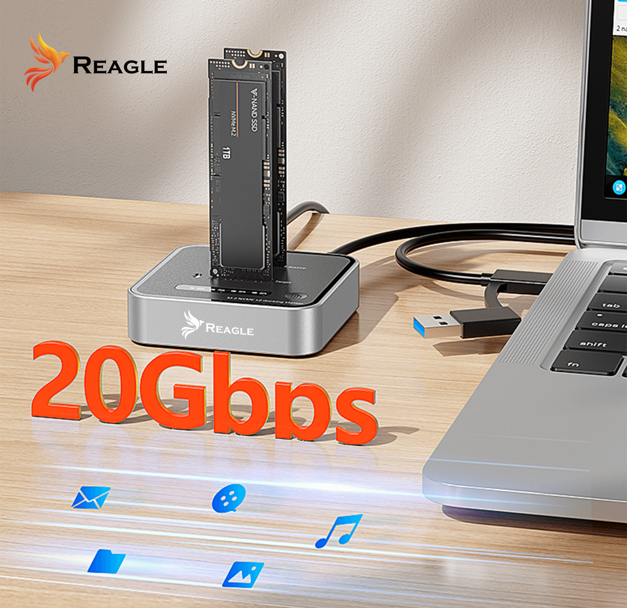 Stacja klonująca SSD M.2 NVMe