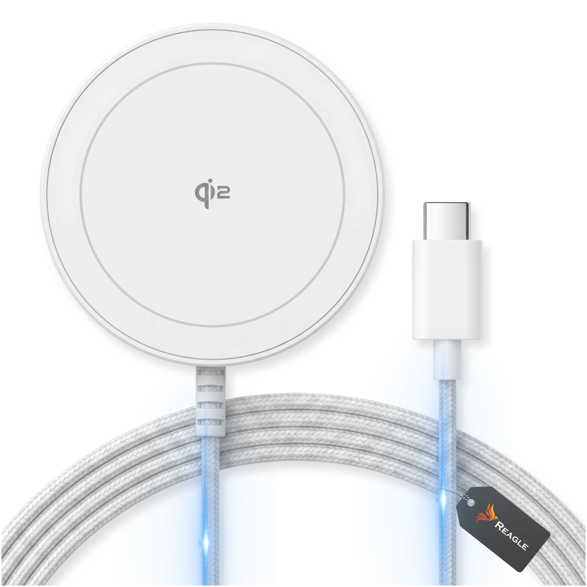Ładowarka indukcyjna MagSafe / Qi 2.2 25 W USB-C do Apple i Samsung - kolor biały
