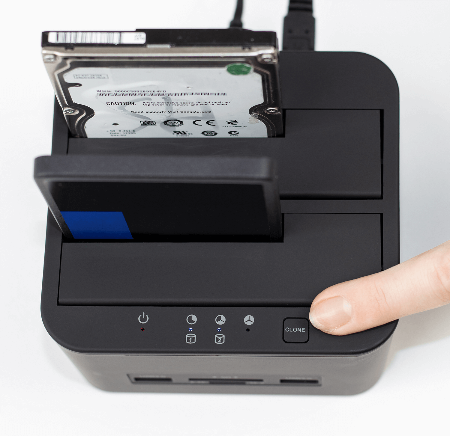 STACJA DOKUJĄCA DYSKÓW HDD SSD 2x USB CZYTNIK KART_3
