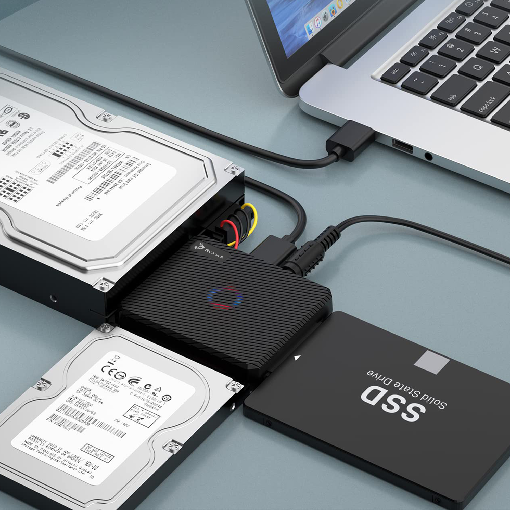 REAGLE ADAPTER MOSTEK DYSKU USB 3.1 SATA III IDE 16TB LED_2