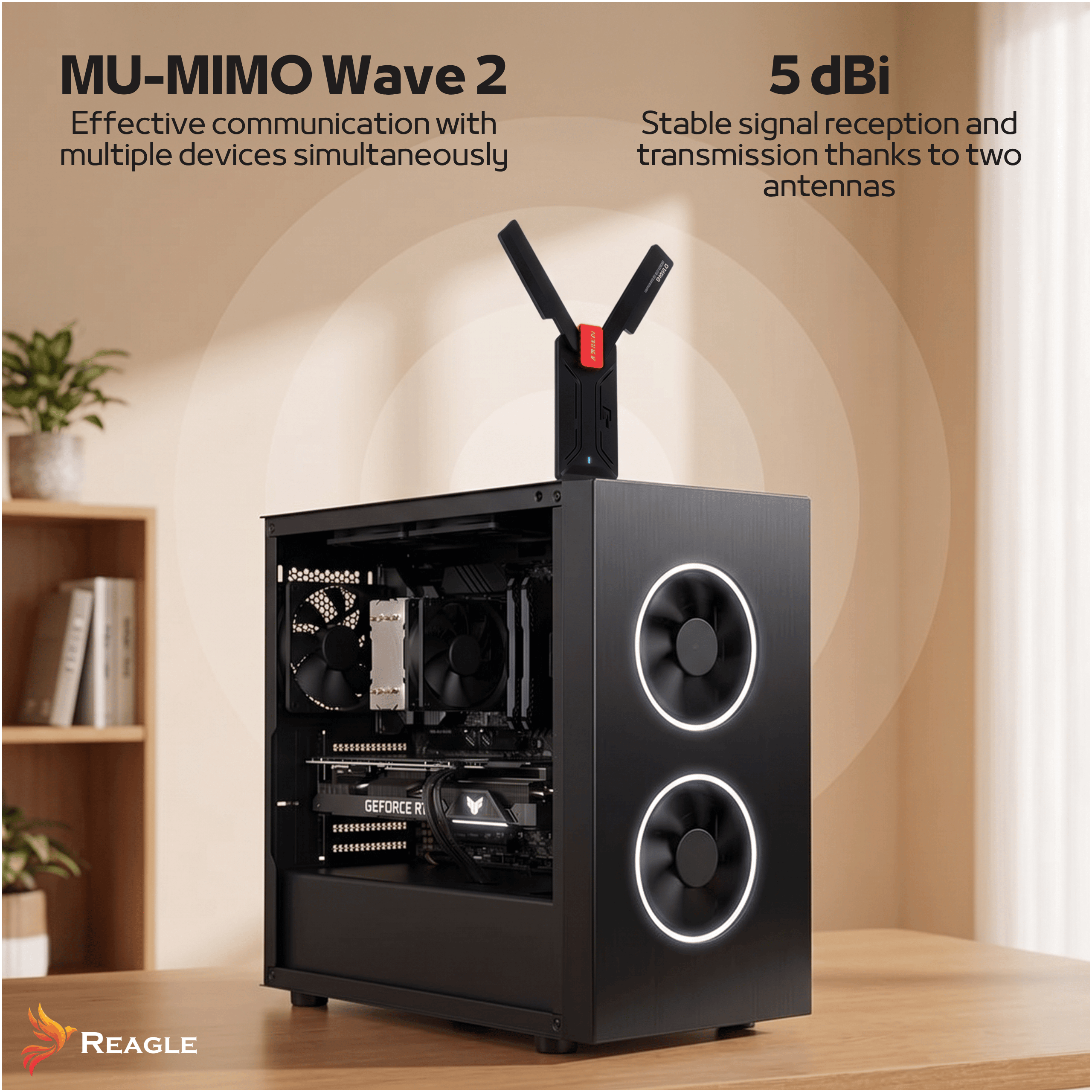 Reagle RYWU5 MU-MIMO Wave 2 Realtek RTL8832BU