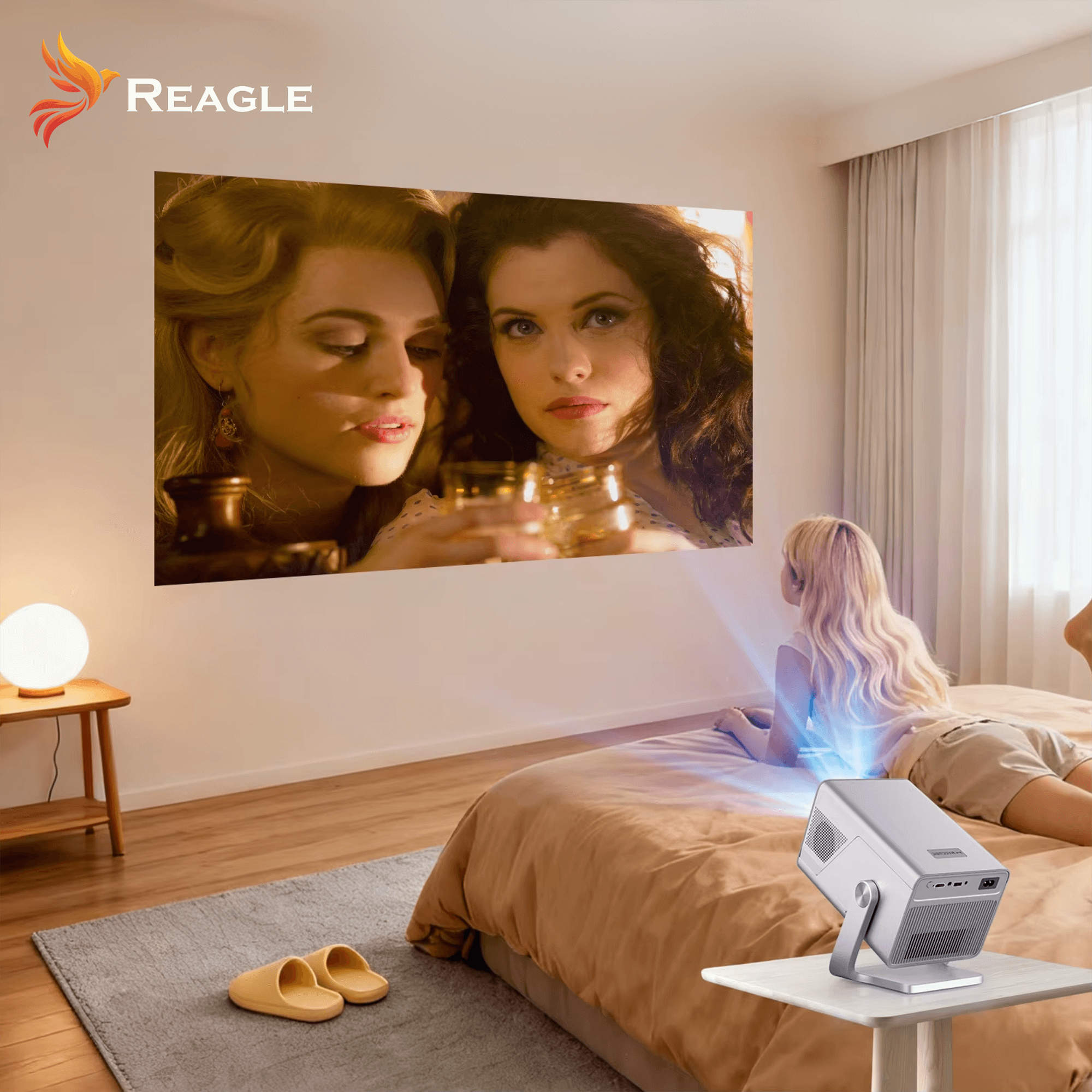 Projektor Reagle LED 1000 ANSI Full HD Android 14