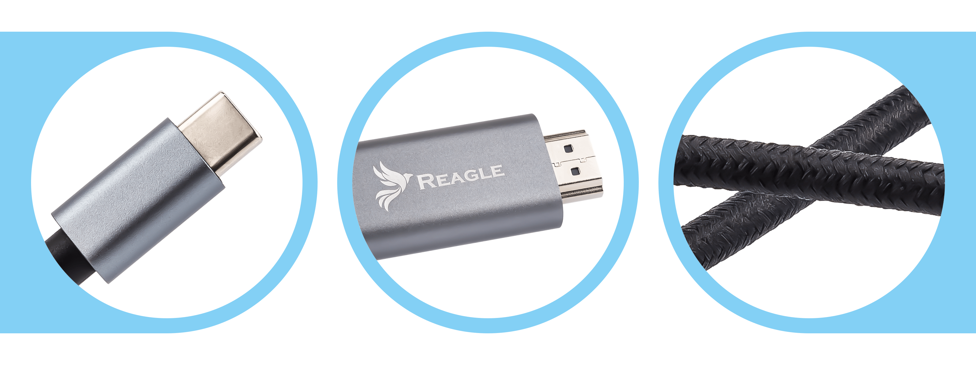 Reagle kabel USB-C HDMI 2.1 4K 165Hz 2m