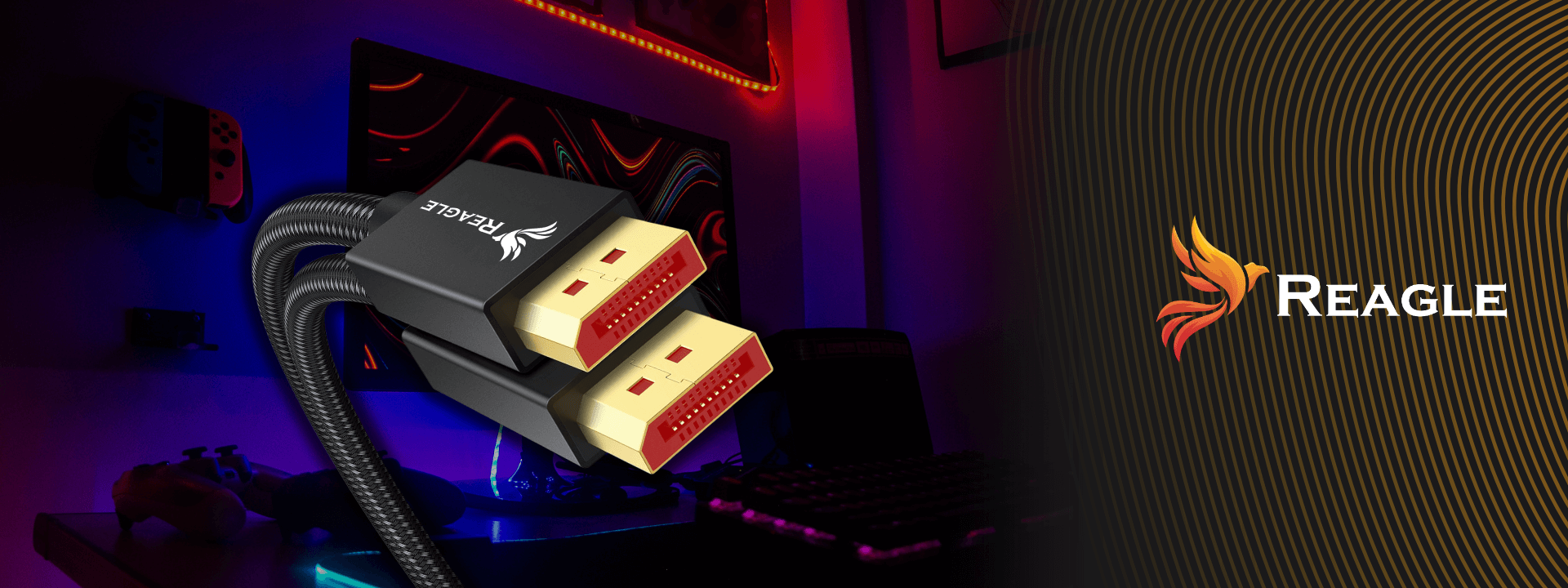 DISPLAYPORT 2.1 DP 8K 120Hz 4K 320Hz 240Hz FREESYNC GSYNC 80Gbps 2M Kabel_1