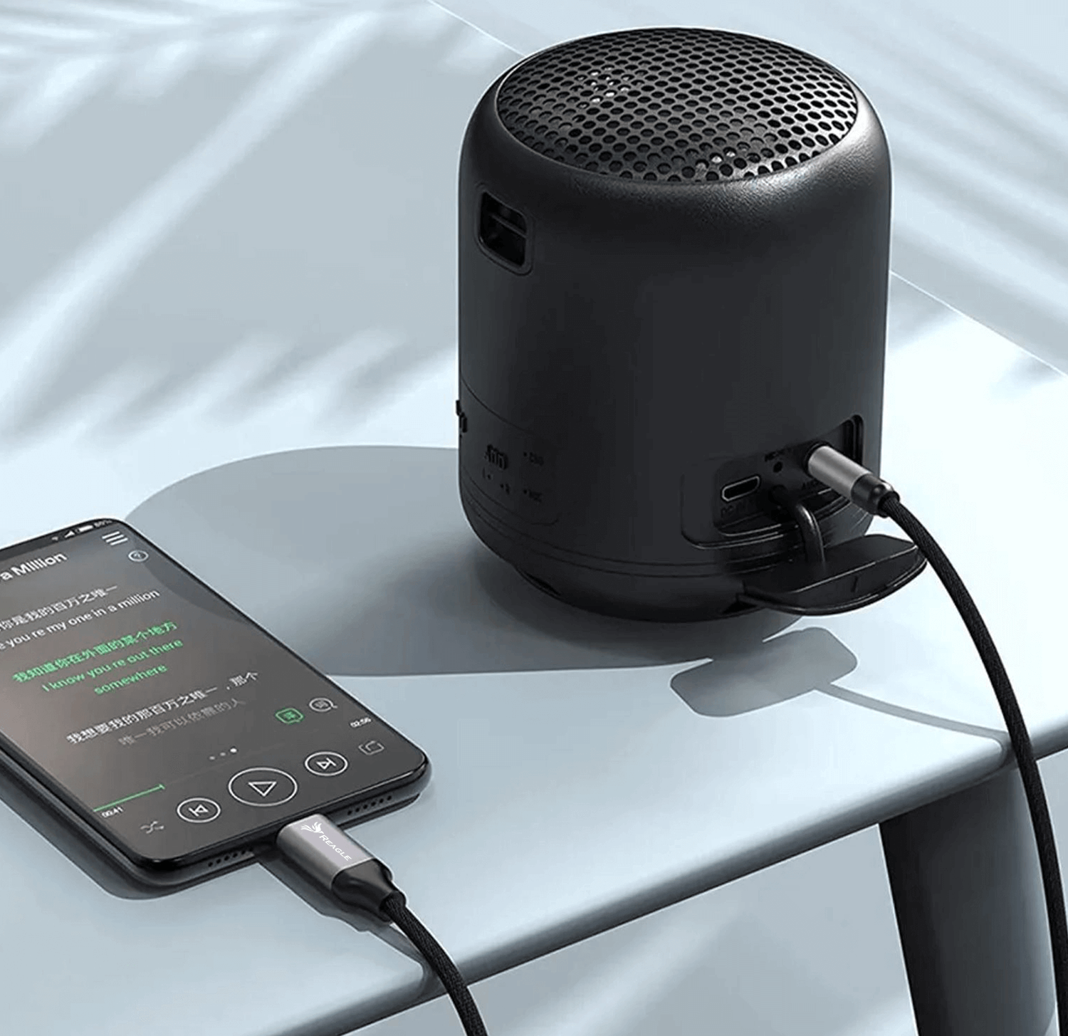 Reagle USB-C Mini Jack 3.5 AUX TYP C Audio Adapter Kabel_3