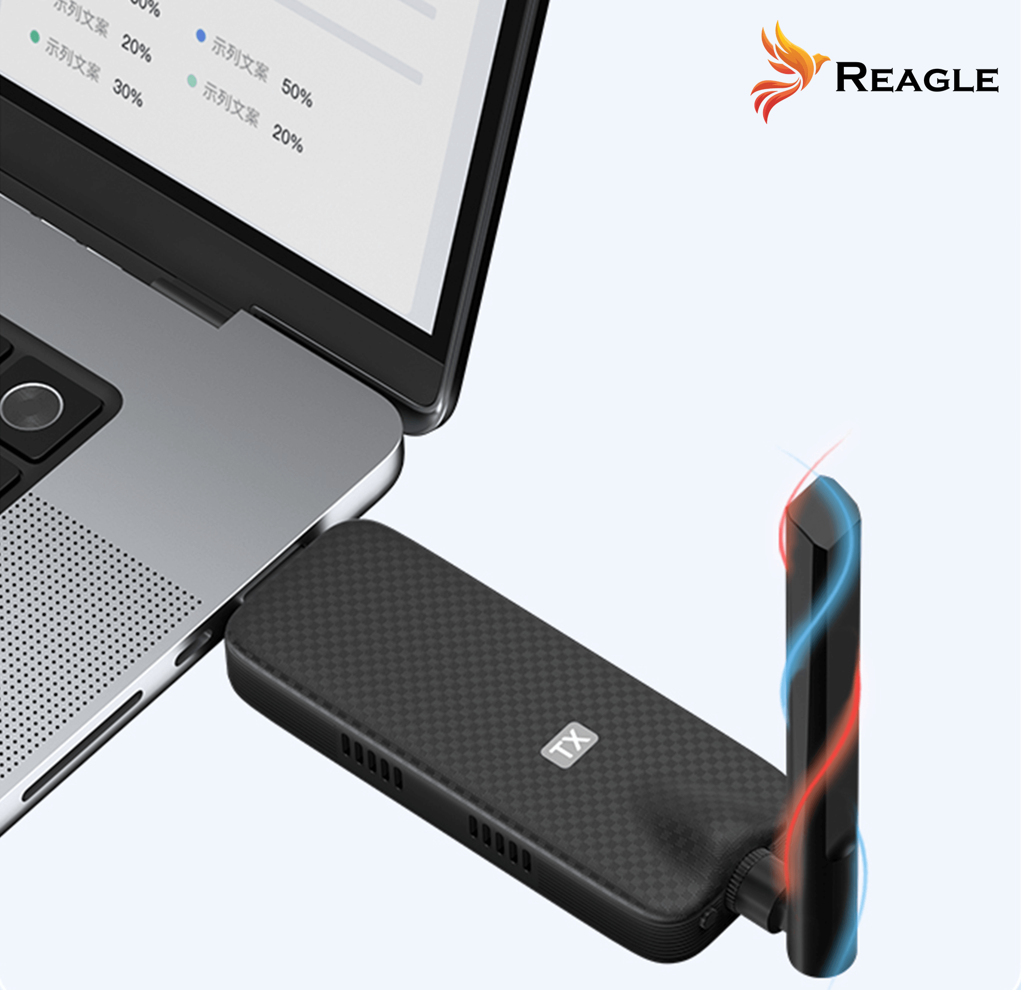 REAGLE BEZPRZEWODOWY TRANSMITER OBRAZU HDMI NADAJNIK ODBIORNIK FULL HD 60Hz 50M_3