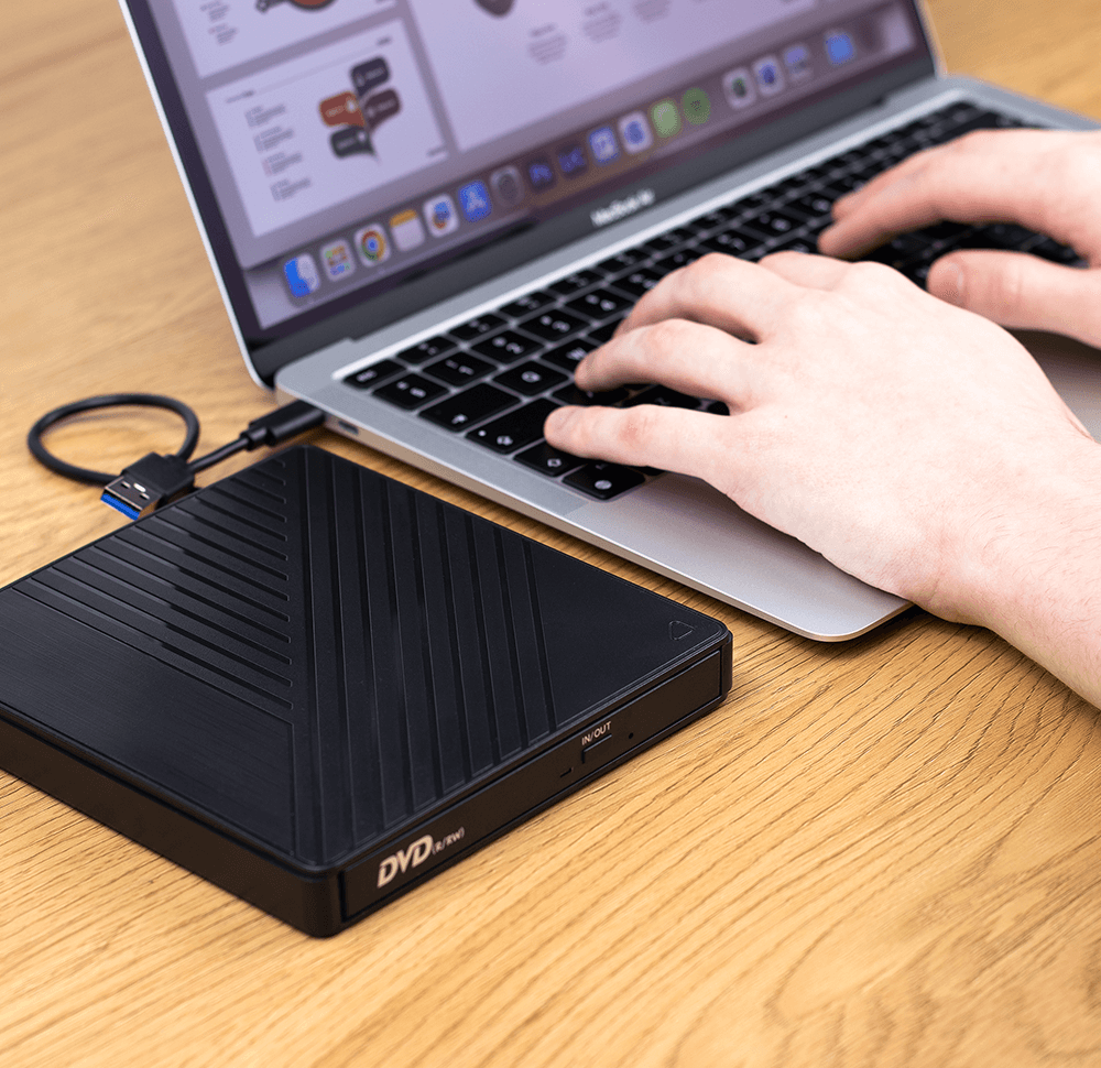 Reagle Zewnętrzny Przenośny Napęd CD DVD-RW USB 3.2 USB-C_1