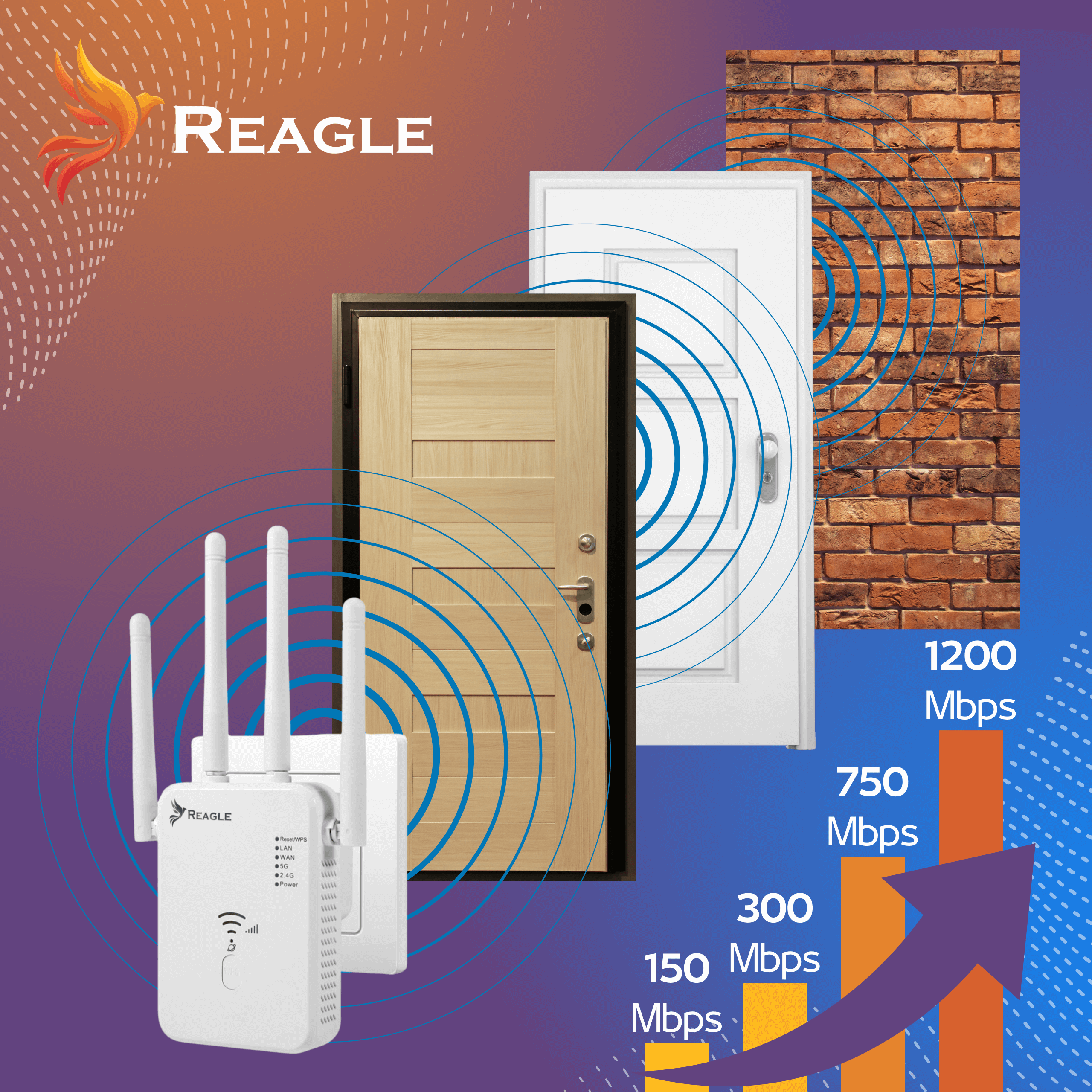 5 GHz 802.11ac WIFI-SIGNAL-Verstärker AC1200 EXTENDER 2xLAN_2