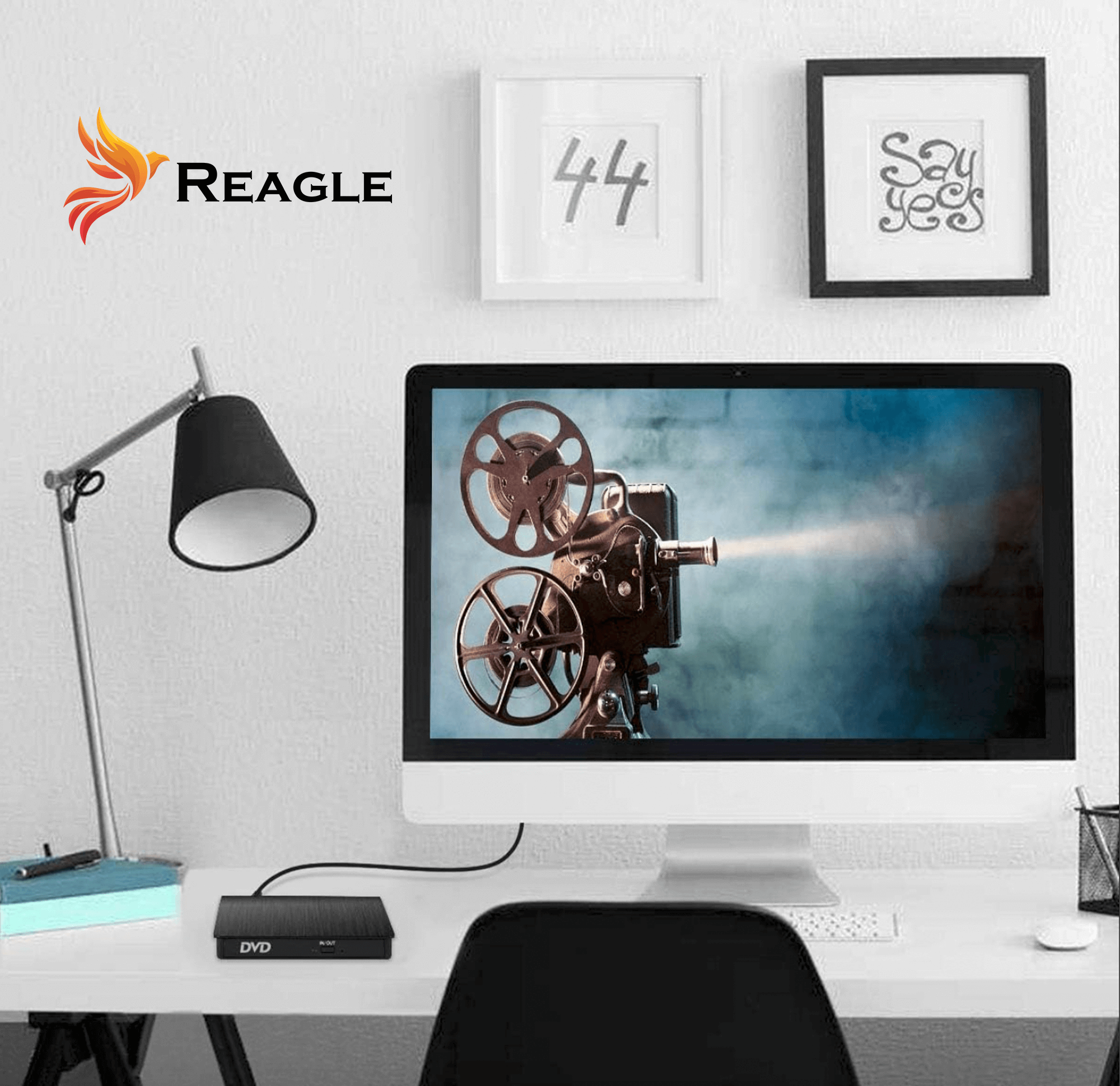 REAGLE NAPĘD CD DVD ZEWNĘTRZNY USB-C 2w1 NAGRYWARKA PRZENOŚNY DO LAPTOPA_1