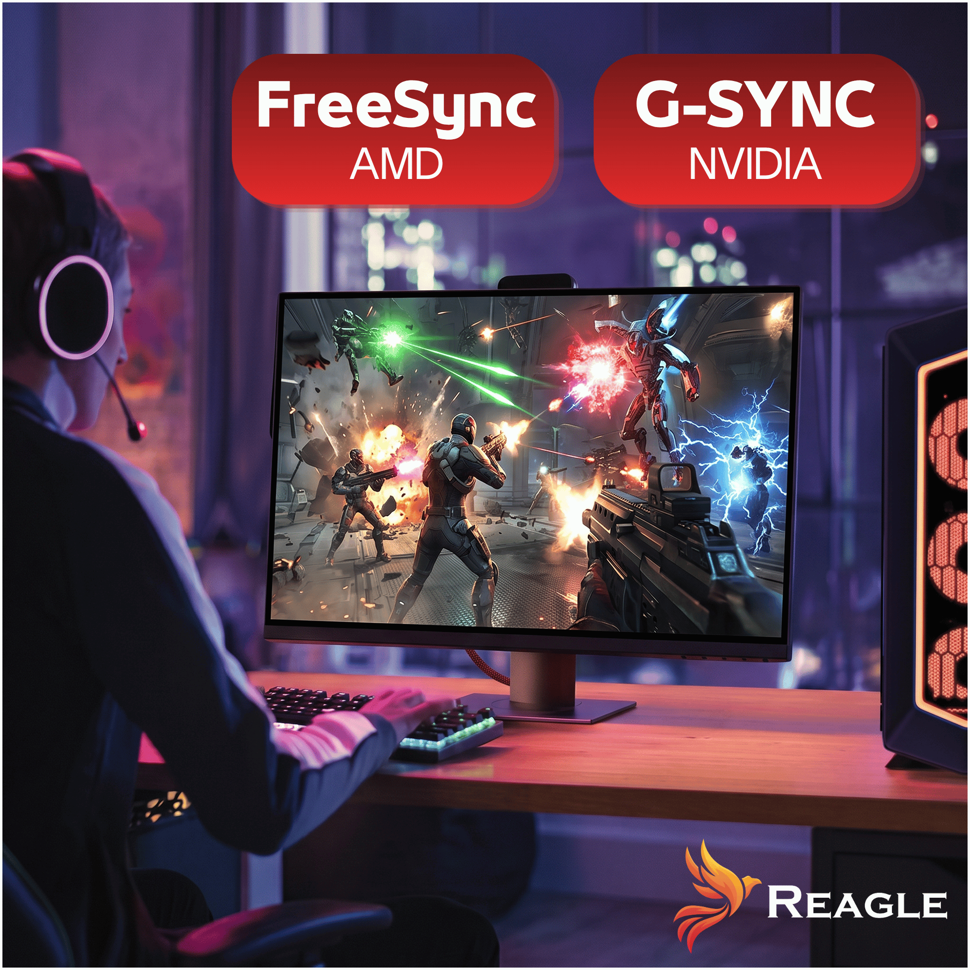 Reagle RDP100M DisplayPort 1 m nylonowy oplot